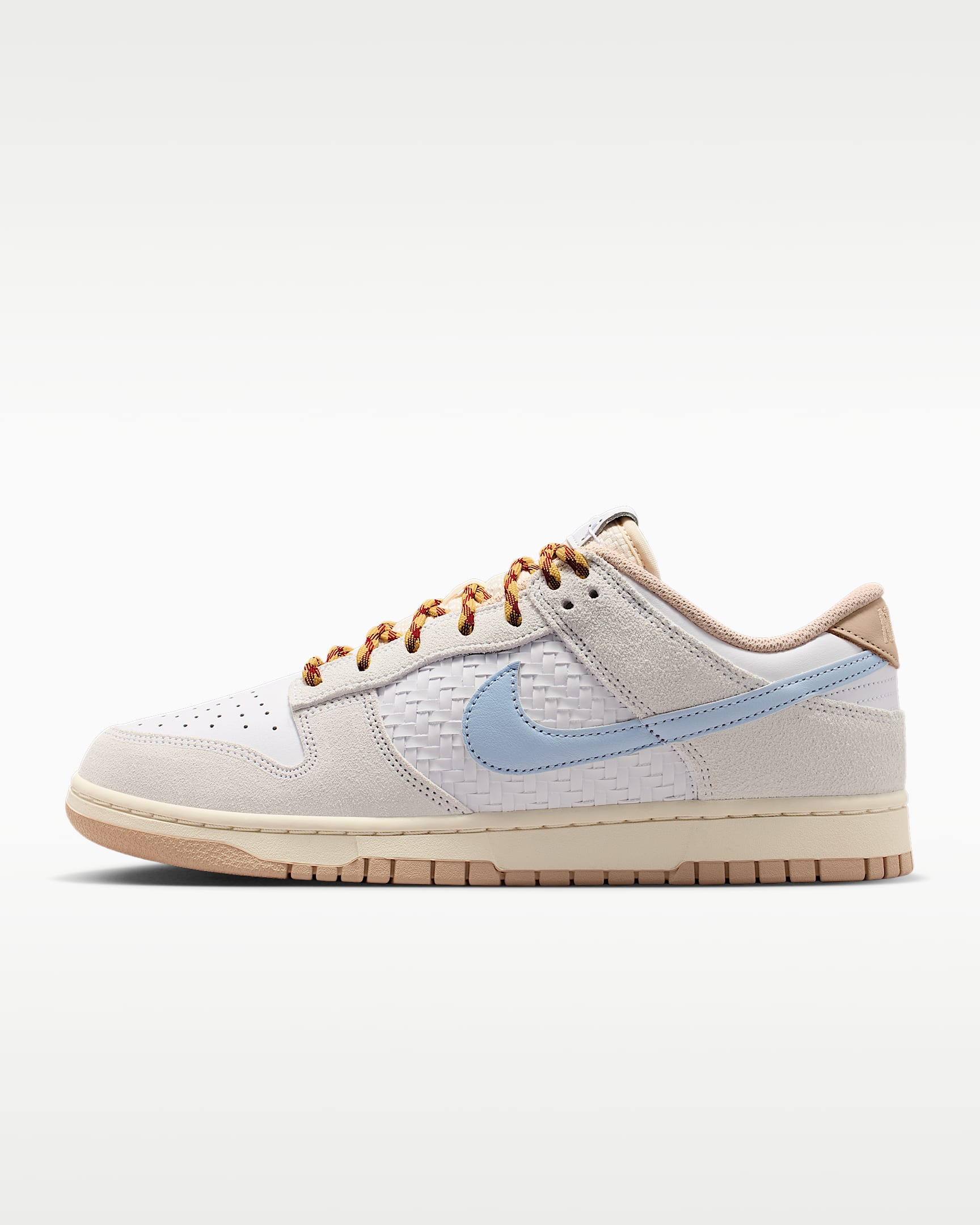 Nike Dunk Low Retro SE 男子运动鞋 - 白色/帆白/金属色/氢蓝