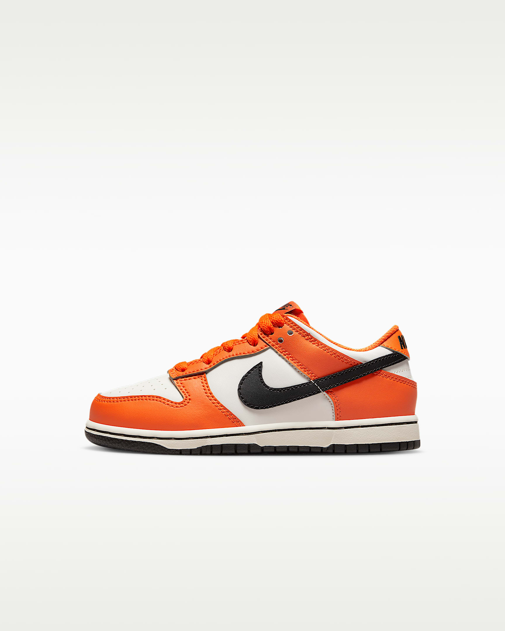 Nike Dunk Low (PS) 幼童运动童鞋板鞋 - 幻影灰白/安全橙/黑