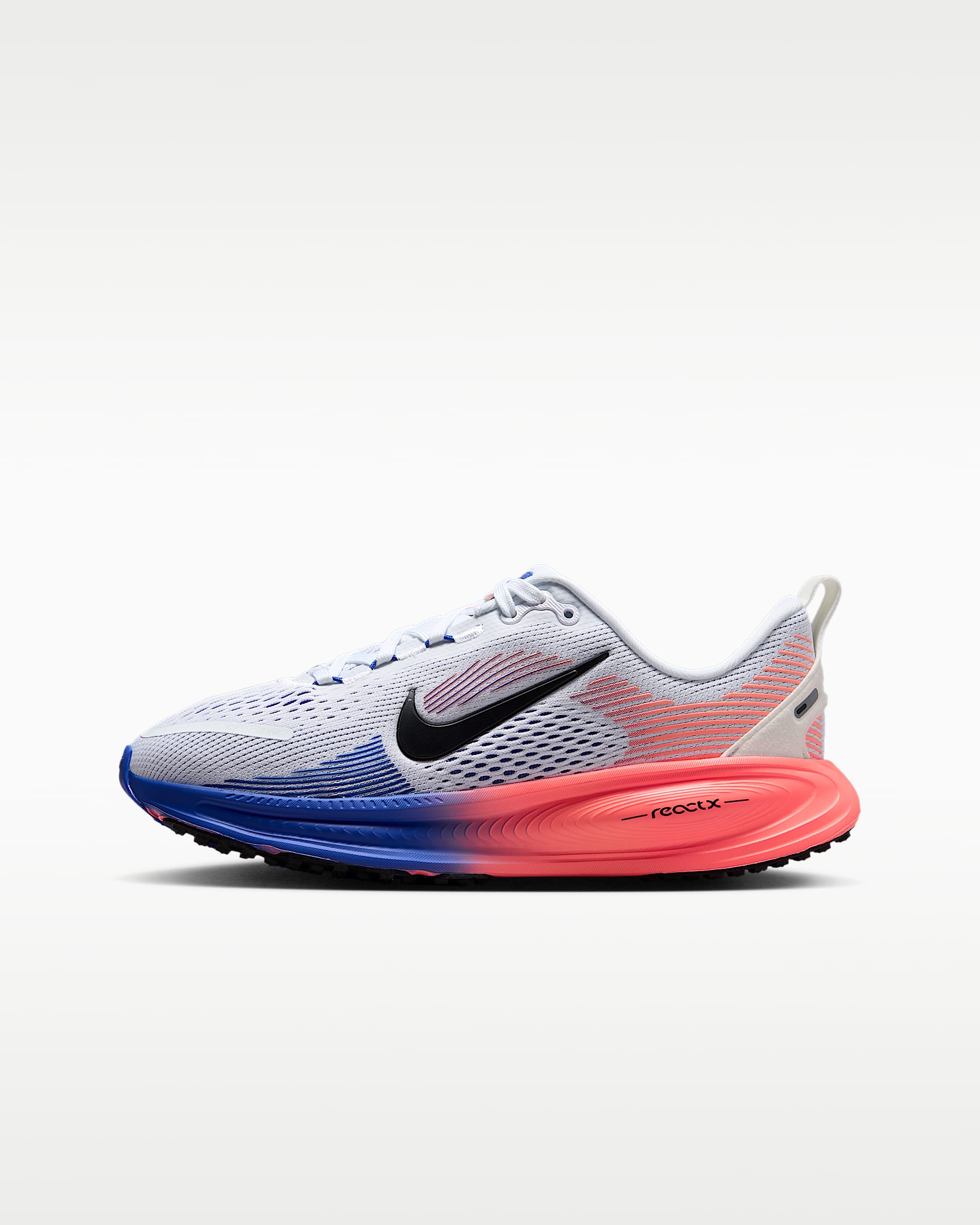 Nike Vomero 18 耐克小迈柔大童公路跑步鞋 - 白色/赛车蓝/原子粉/黑