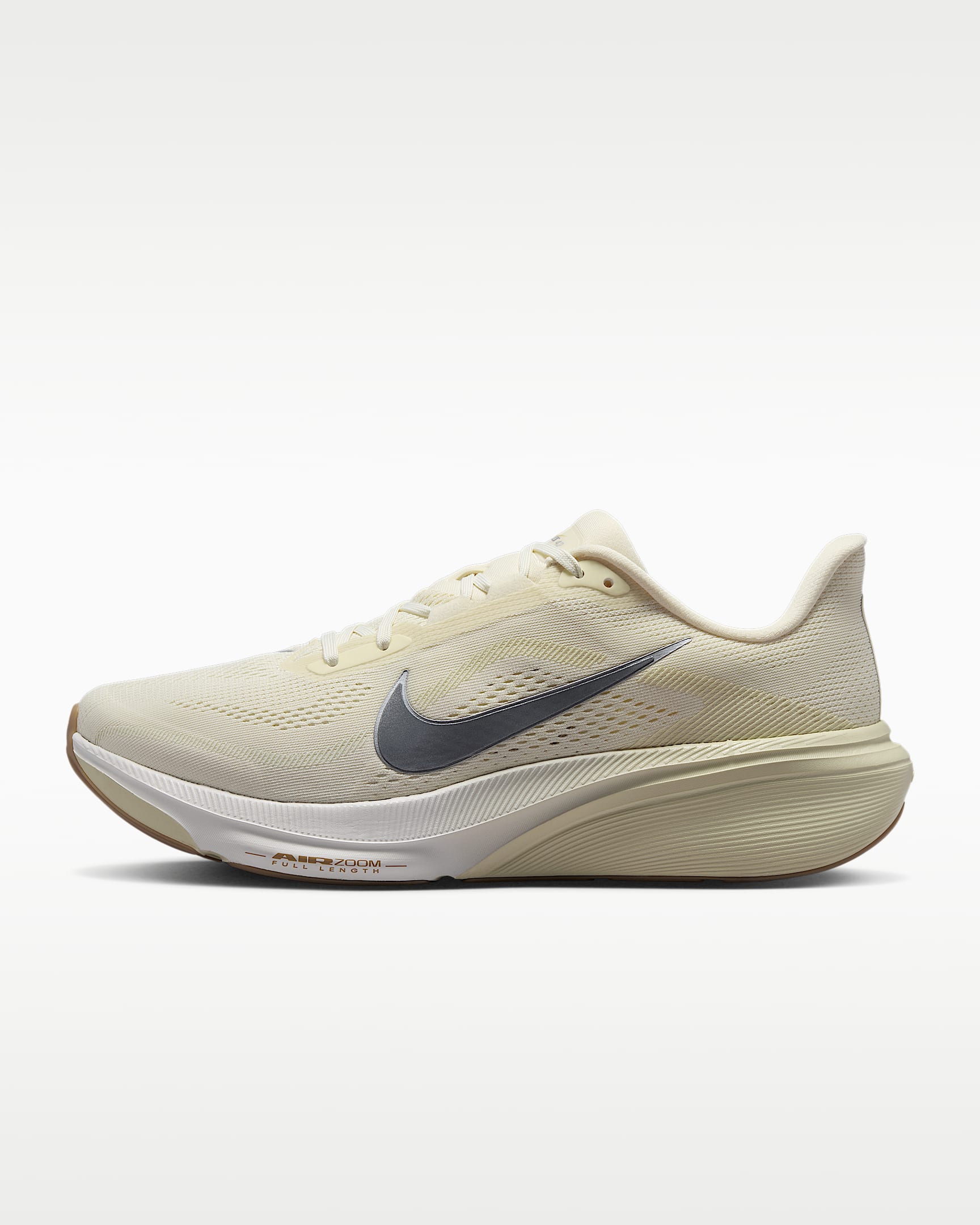 Nike Pegasus 42 耐克飞马男子公路跑步鞋 - 椰奶色/浅卡其/橡皮浅褐/金属银