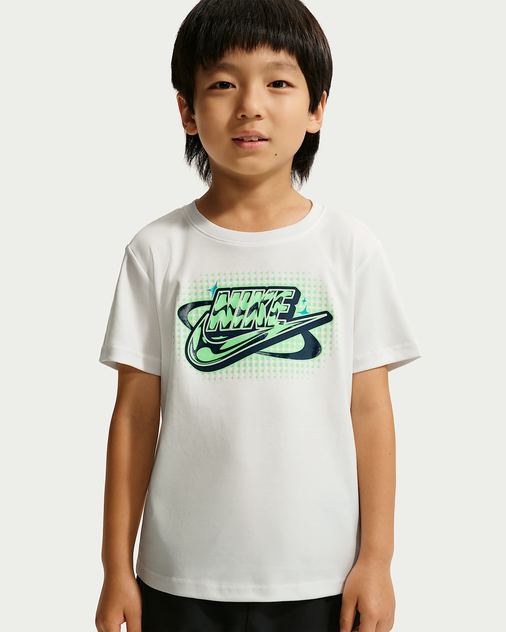 Nike Y2K Futura 幼童短袖T恤 - 帆白