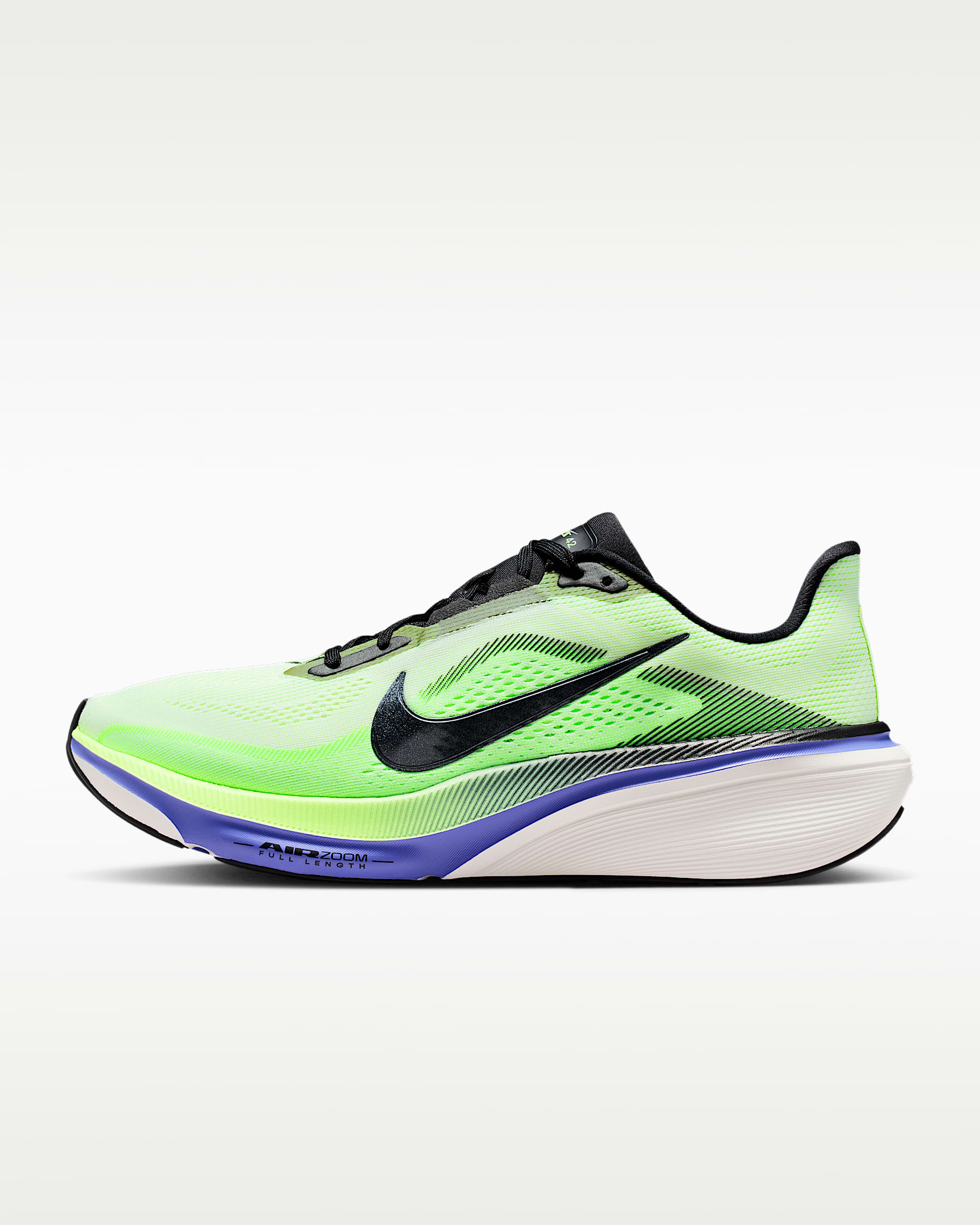 Nike Pegasus 42 耐克飞马男子公路跑步鞋 - 浅荧光黄/宝石蓝/爆炸绿黄/黑云衫绿