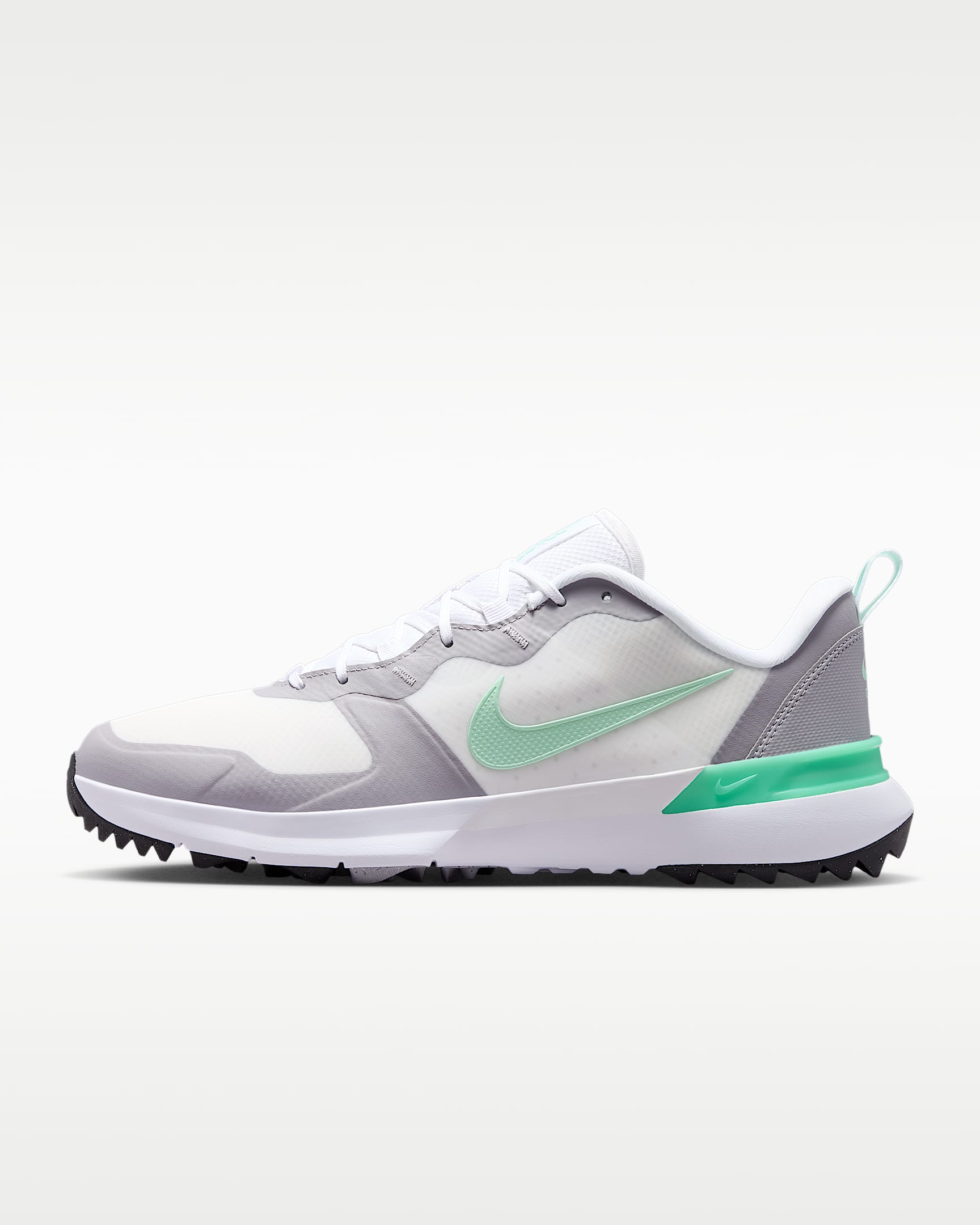 Nike Tempo G 男/女高尔夫球鞋(宽版) - 白色/青灰/黑/泡沫薄荷绿