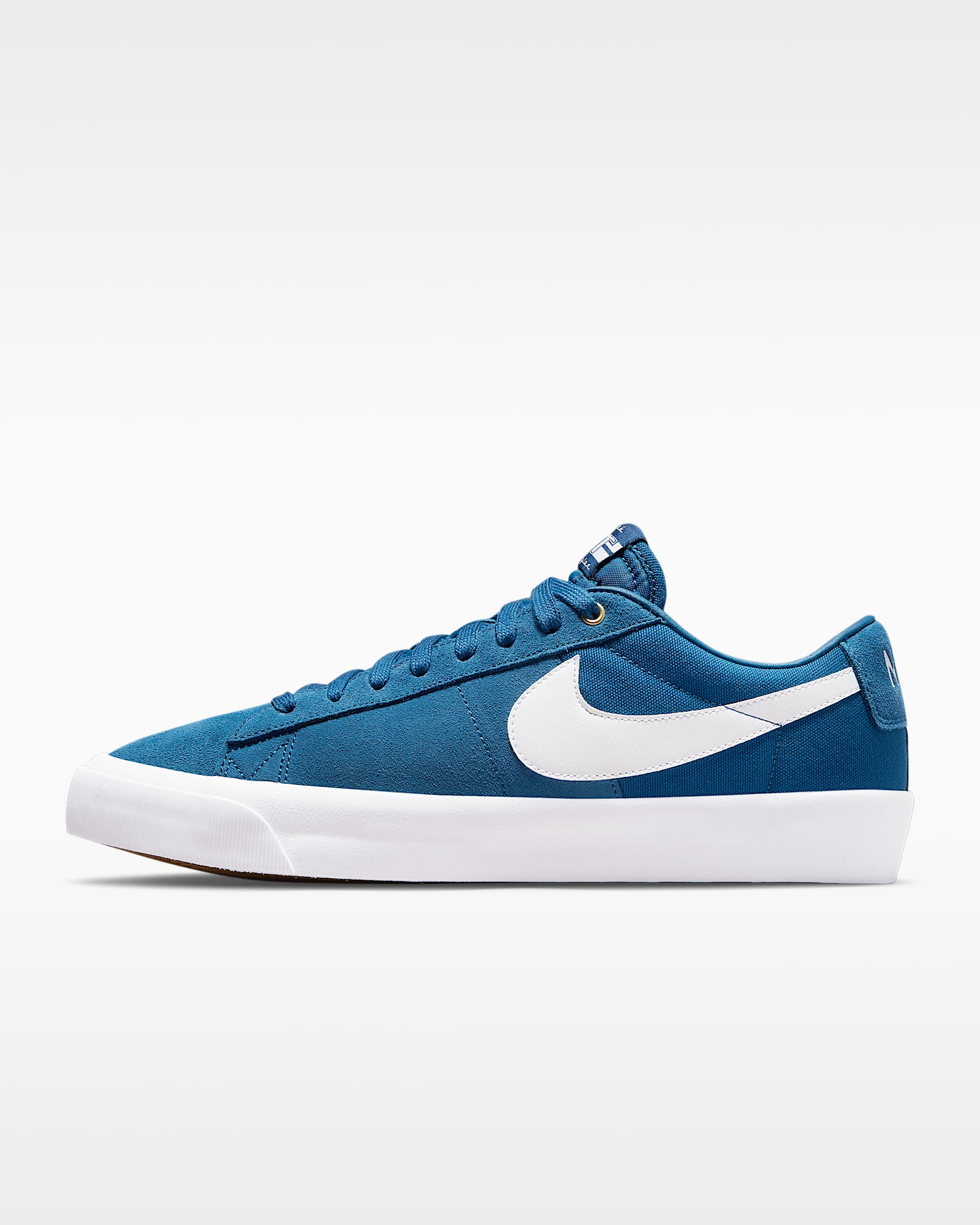 Nike SB Zoom Blazer Low Pro GT 男/女滑板鞋情侣款板鞋 - 庭蓝/庭蓝/橡皮浅褐/白色