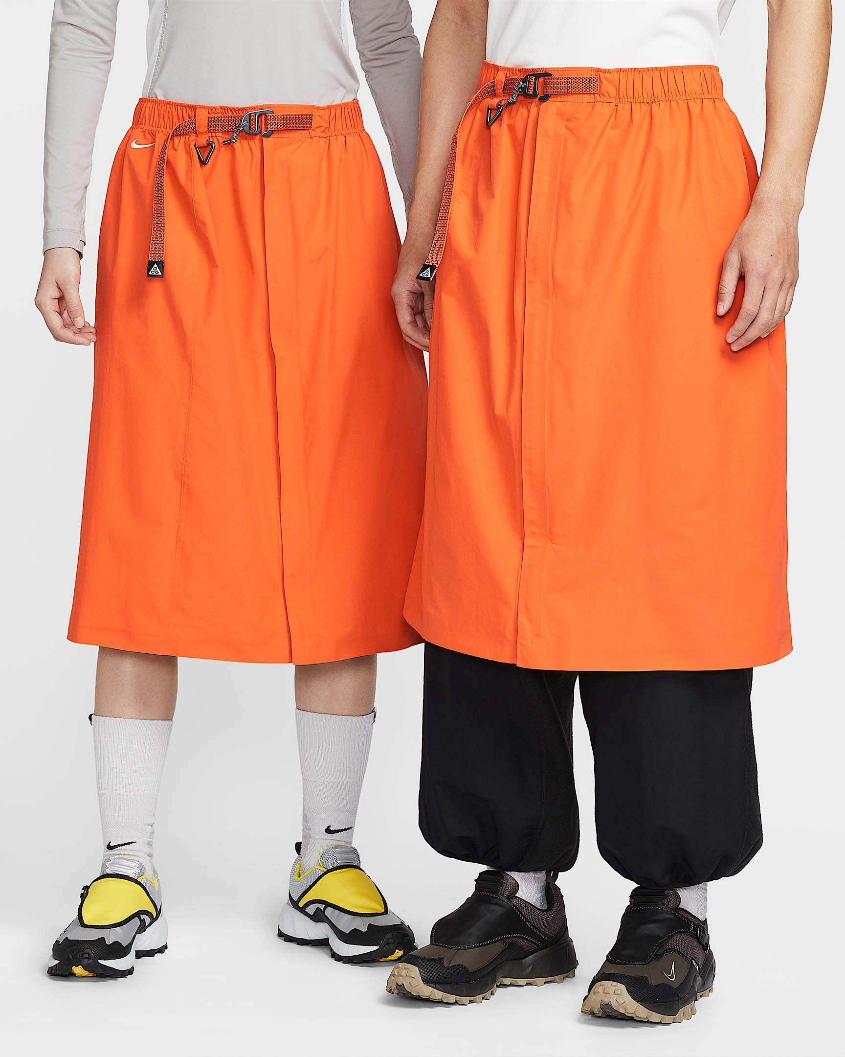 Nike ACG "Morpho" Storm-FIT ADV 防风防水半身裙 - 安全橙/黑/山峰白