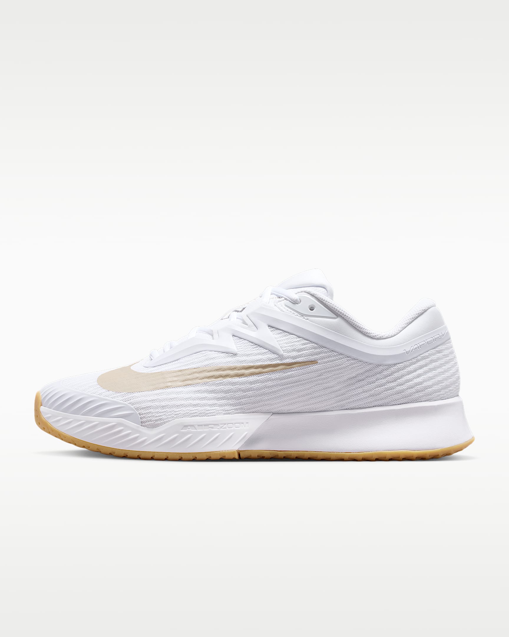 Nike Vapor Pro 3 男子硬地球场网球鞋 - 白色/山峰白/亚麻/浅土褐