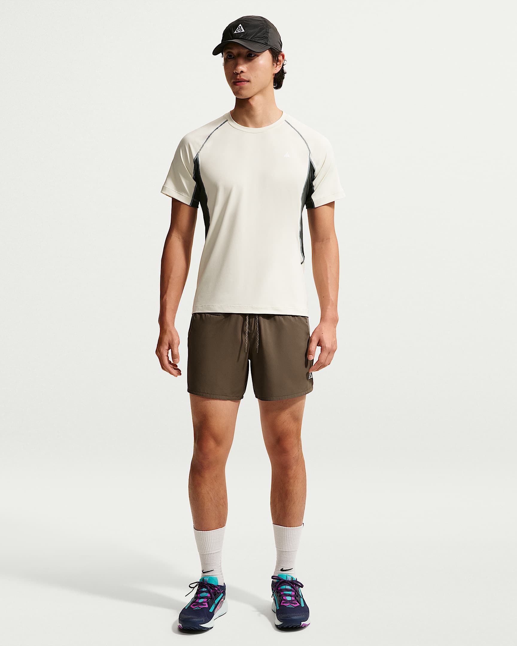 Nike ACG Dri-FIT ADV 男子速干短裤(含衬裤) - 矿石灰/洞穴石色/山峰白