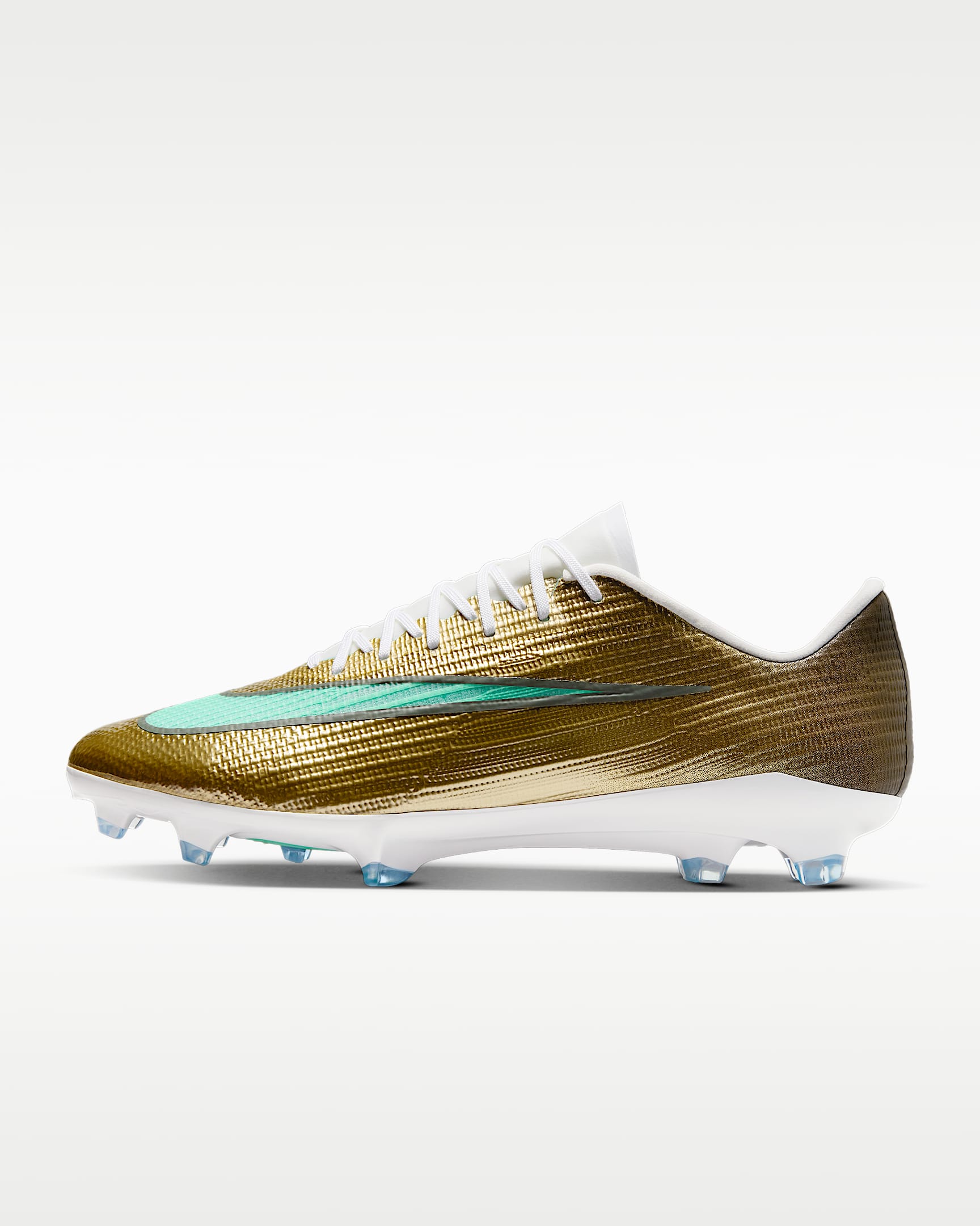 Nike Mercurial Superfly 11 Pro "Kylian Mbappé" 耐克刺客系列姆巴佩男/女 FG 天然硬质草地低帮足球鞋 - 金属色/光辉绿
