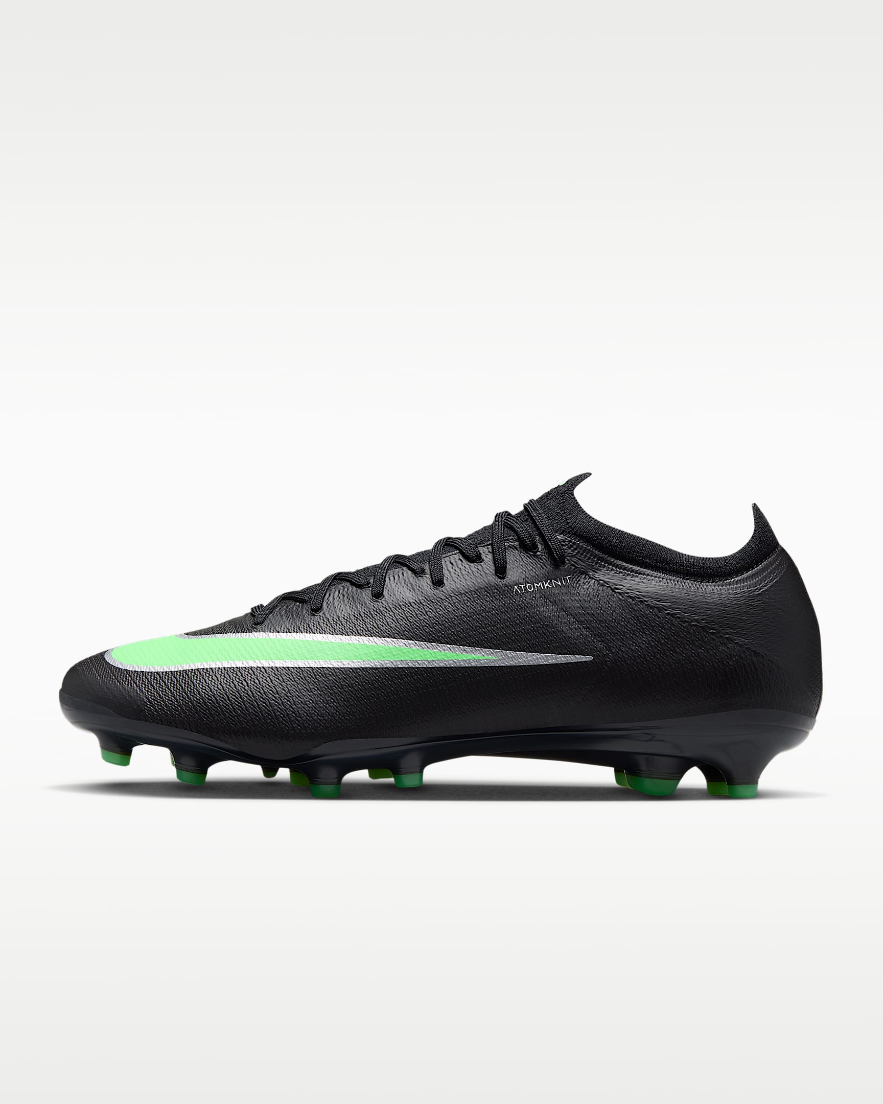 Nike Mercurial Vapor 17 Elite 耐克刺客系列男/女 AG 人造草地低帮足球鞋 - 黑/黑/梦幻绿