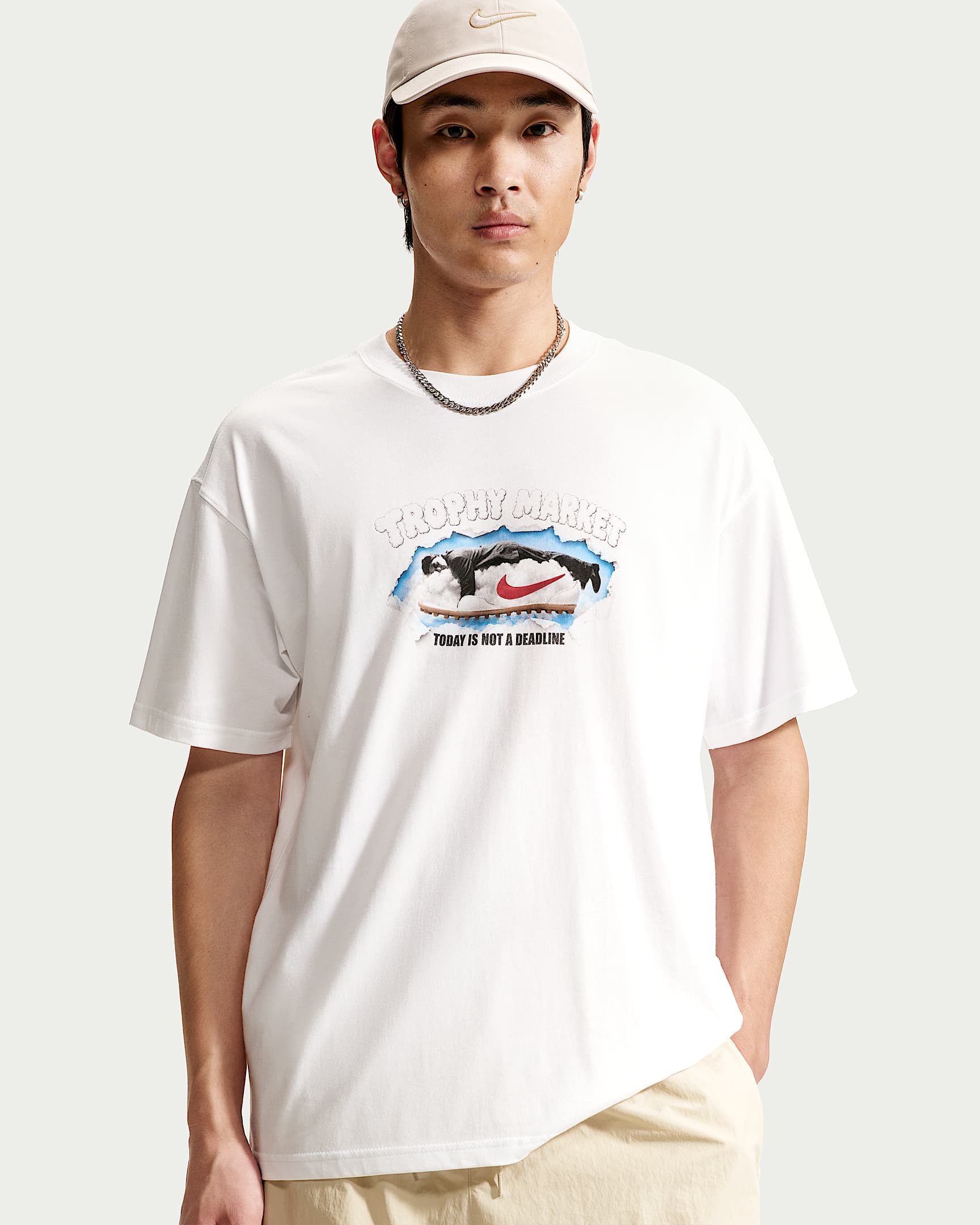 Nike Sportswear 男子短袖T恤 - 白色