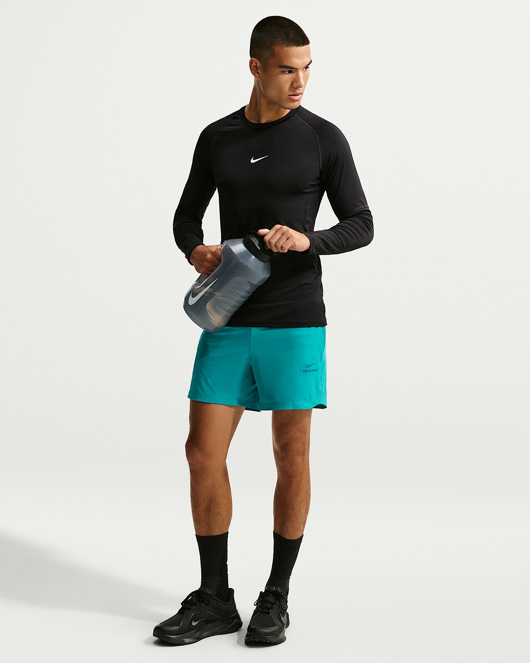 Nike Pro Training Dri-FIT 男子速干训练短裤 - 能量绿/亮杉木绿