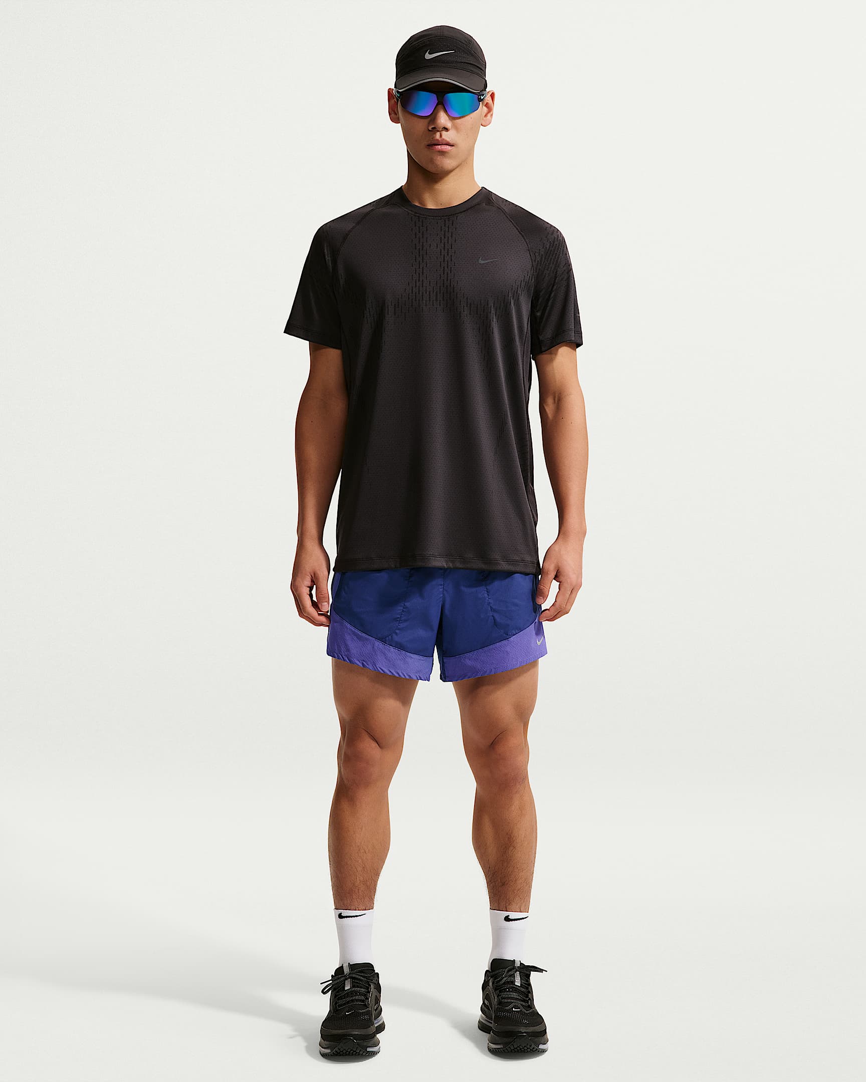 Nike Stride Dri-FIT 男子速干跑步短裤(含衬裤) - 深宝蓝/青石蓝/脉冲宝石蓝