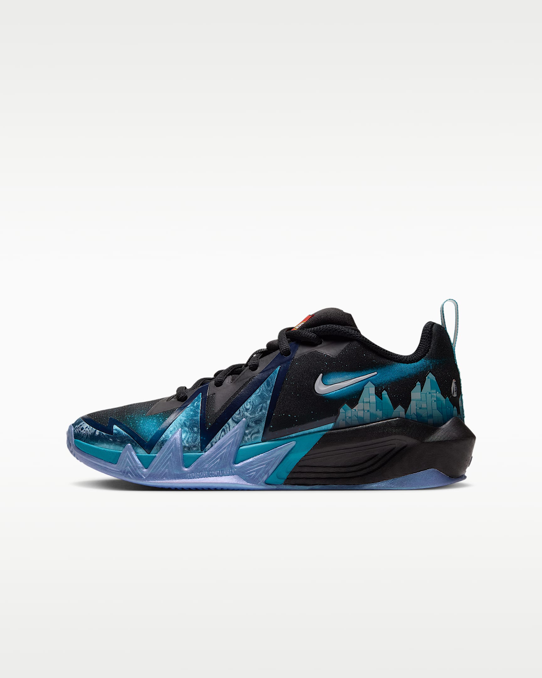 Nike S.T. Dynamite x LEGO® Collection 耐克小火星大童篮球鞋 - 黑/电流蓝/白色