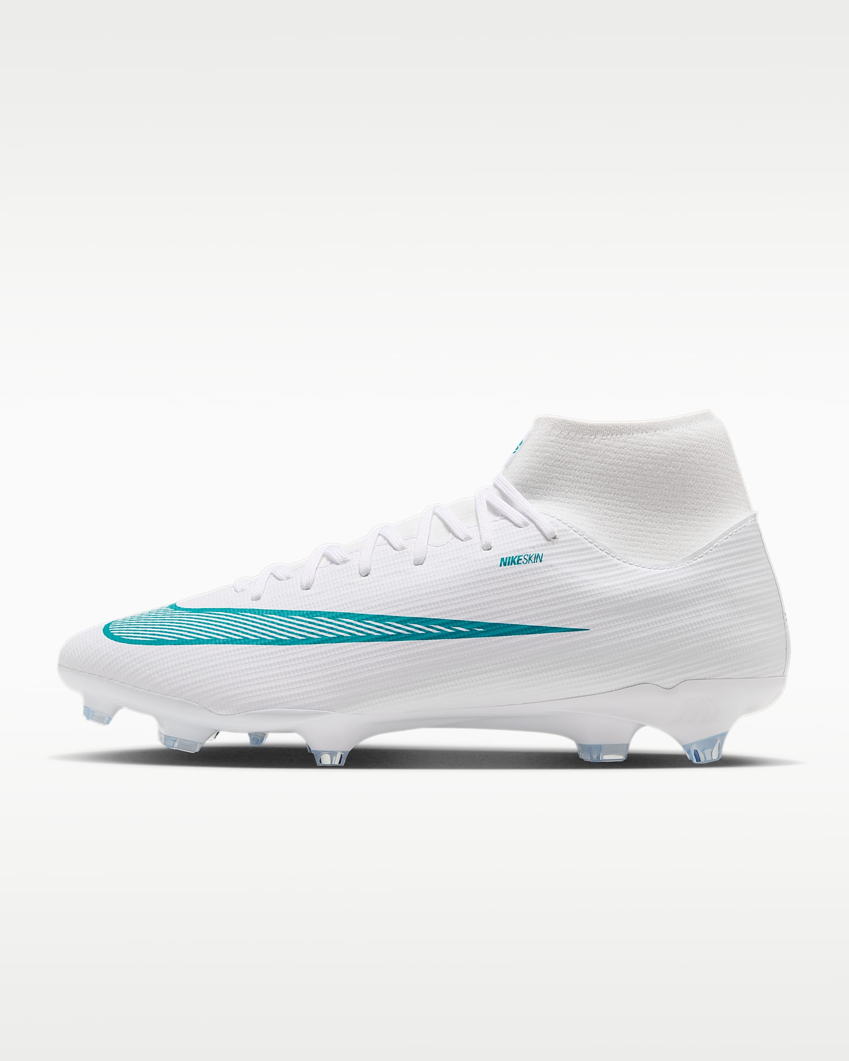 Nike Mercurial Superfly 11 Academy 耐克刺客系列男/女 MG 多种场地高帮足球鞋 - 白色/仙人掌绿