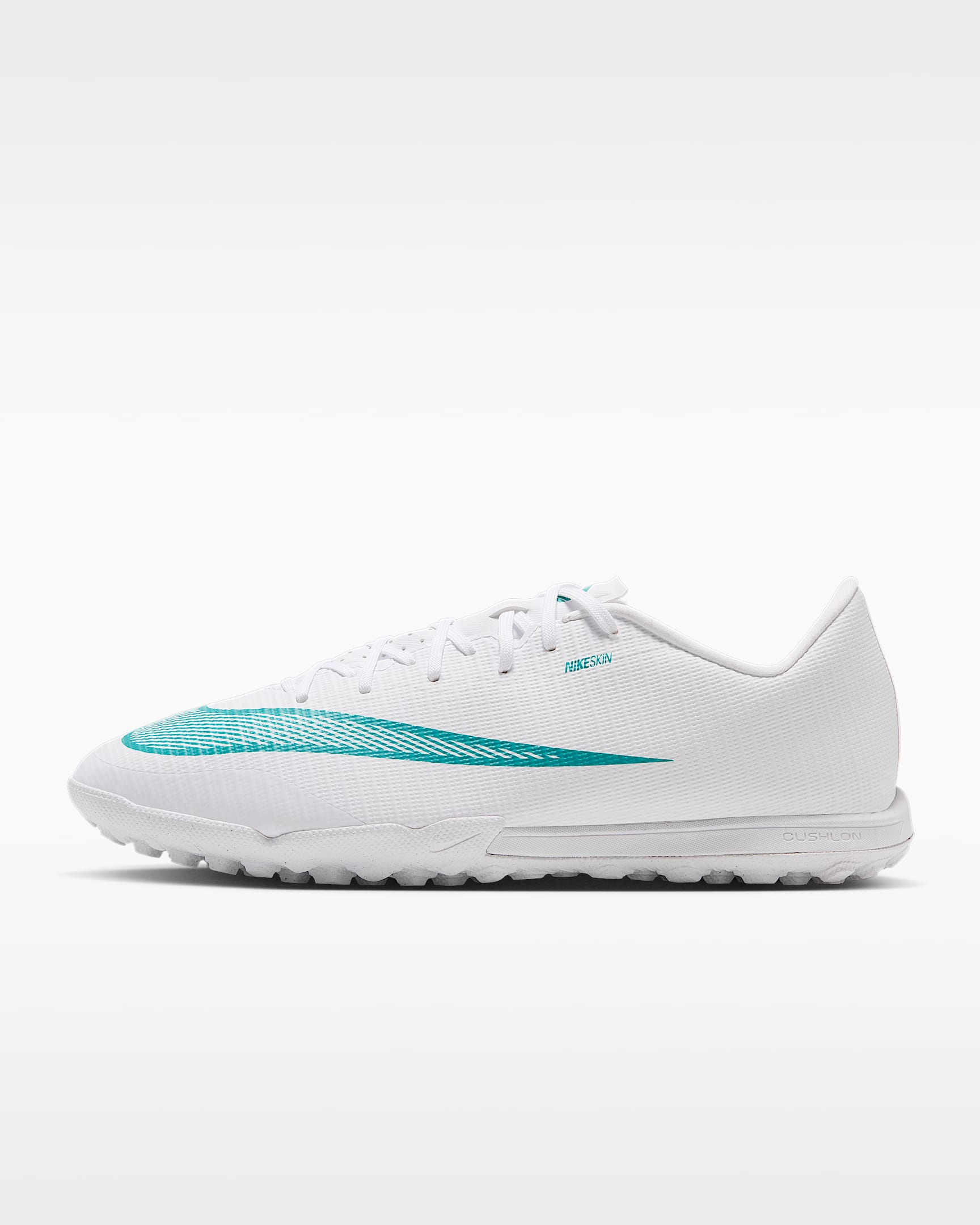 Nike Mercurial Vapor 17 Academy 耐克刺客系列男/女 TF 人造场地低帮足球鞋 - 白色/仙人掌绿