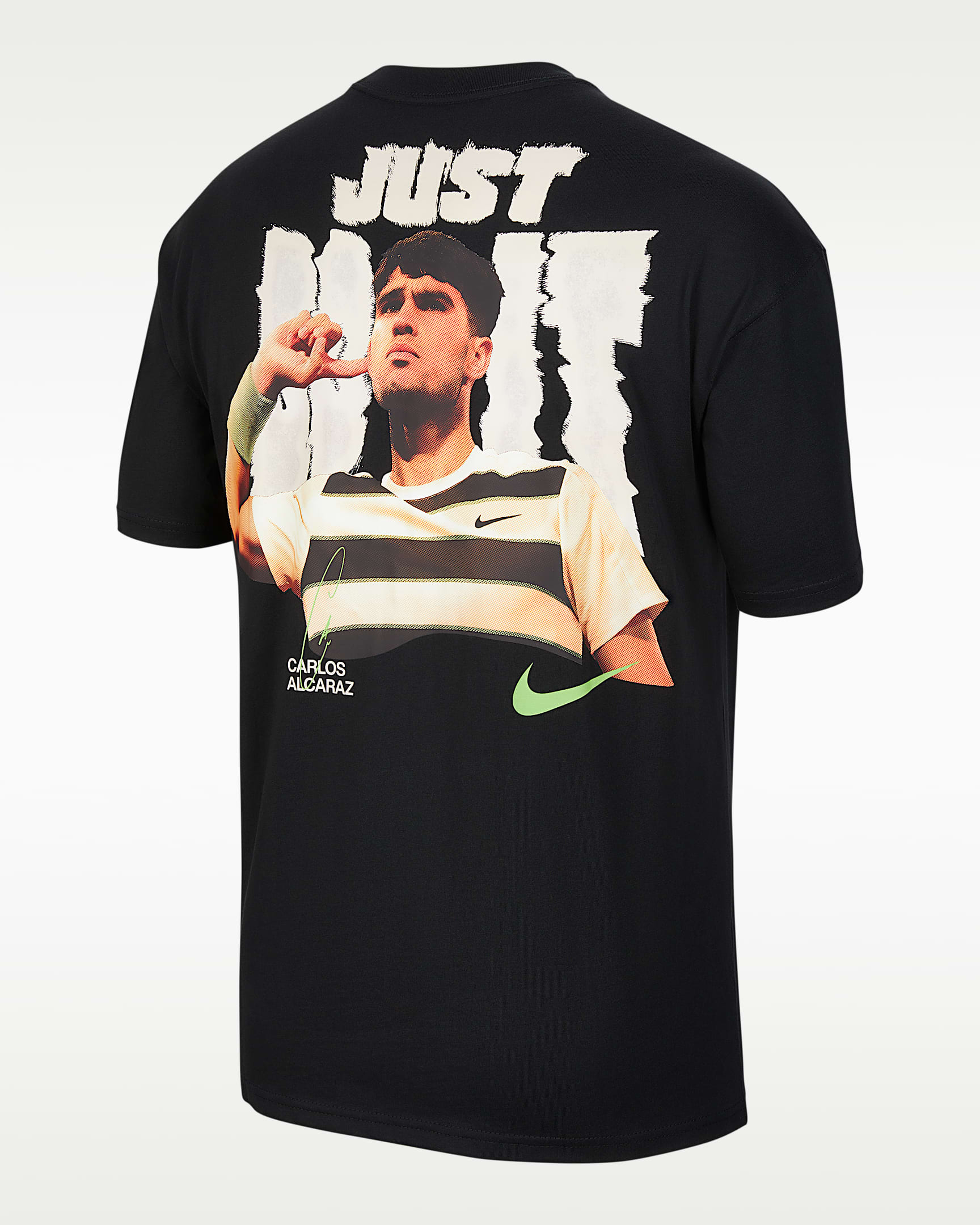 Nike "Just Do It" 卡洛斯·阿尔卡拉斯特别款T恤 - 黑