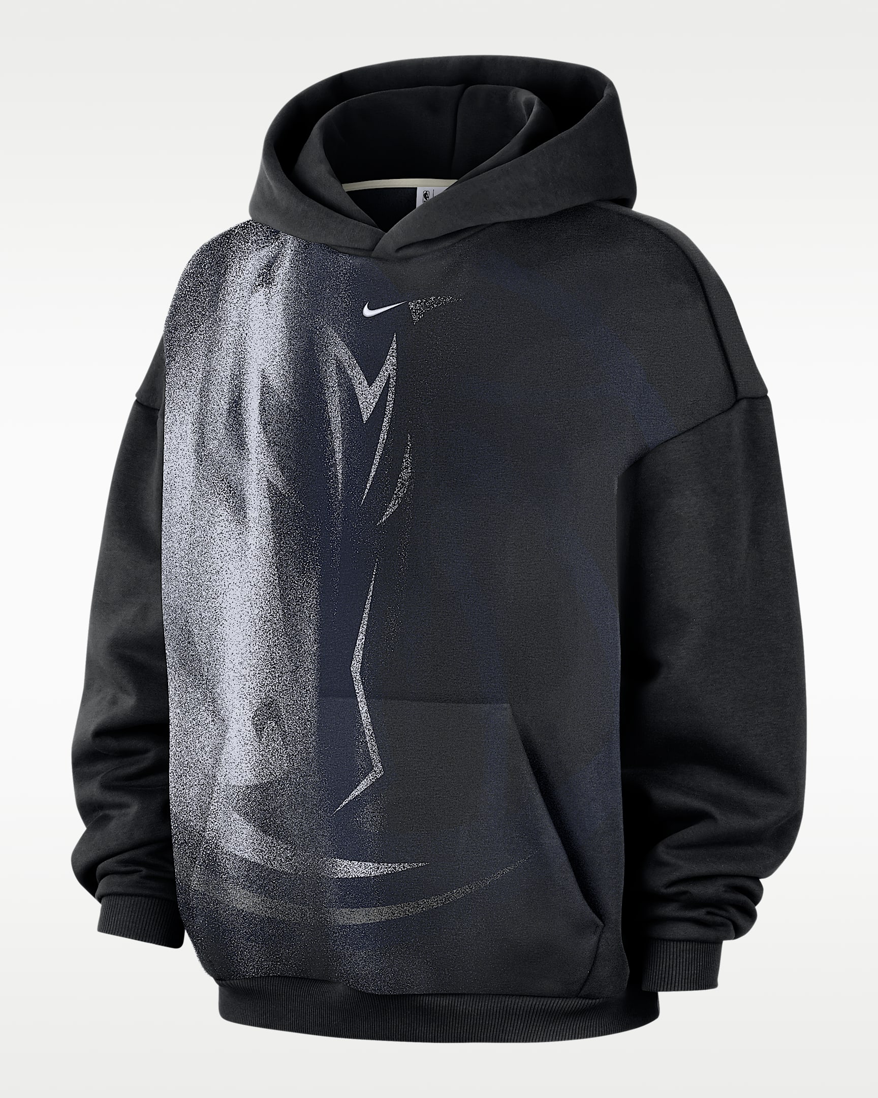 达拉斯独行侠队 Standard Issue Nike NBA 队之魂系列男子加绒篮球连帽衫 - 黑/白色