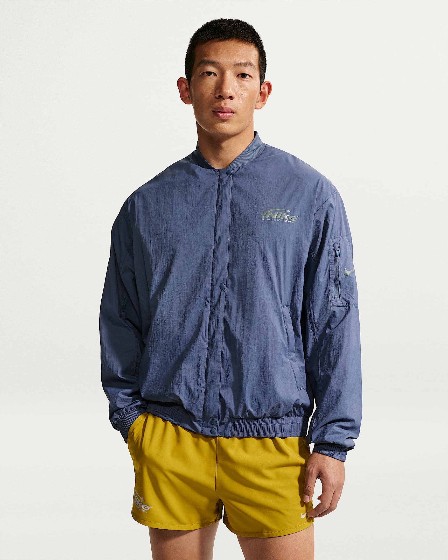 Nike 男子防晒跑步夹克 - 芬蓝