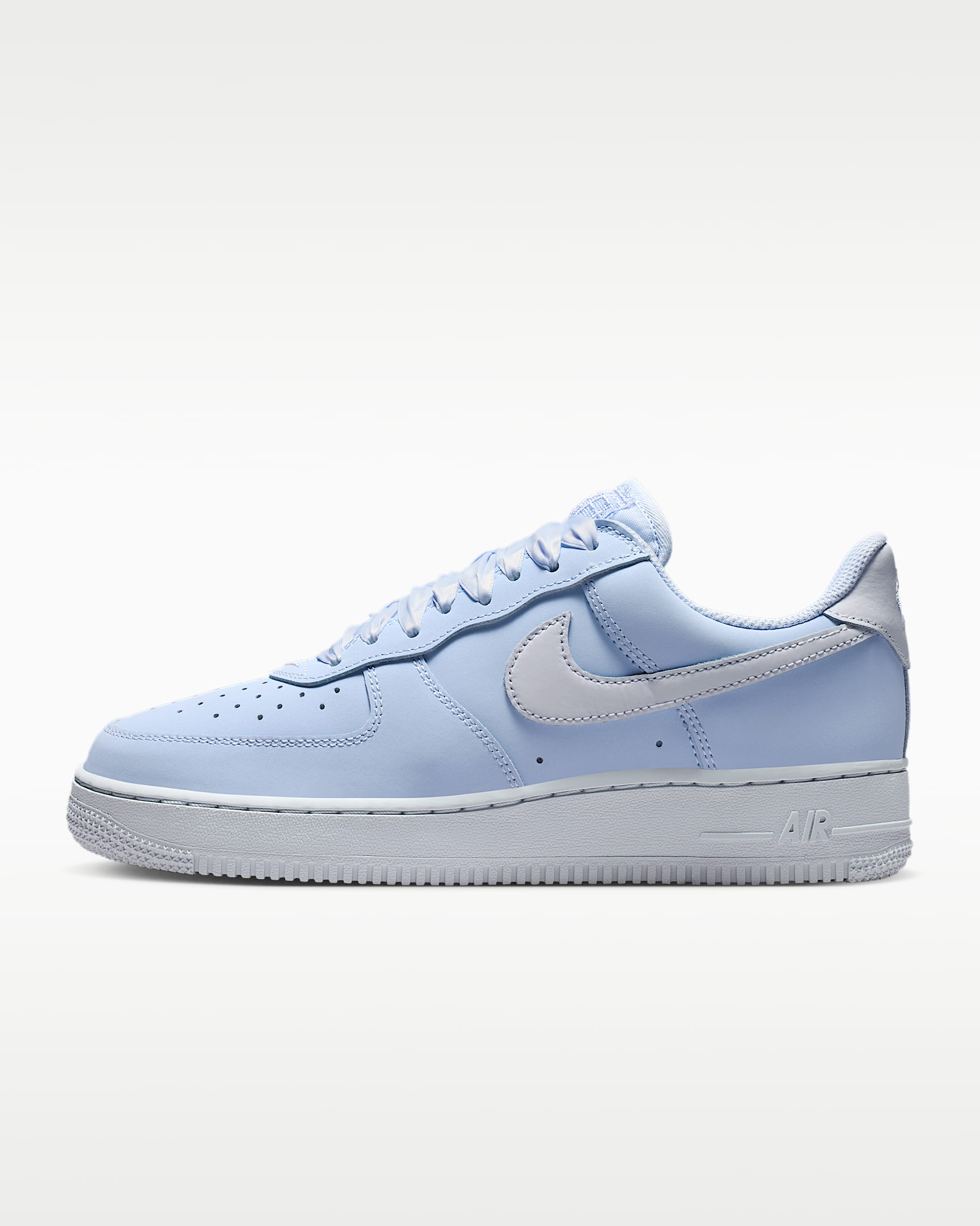 Nike Air Force 1 Retro Premium 女子空军一号运动鞋 - 氢蓝/氢蓝/足球灰