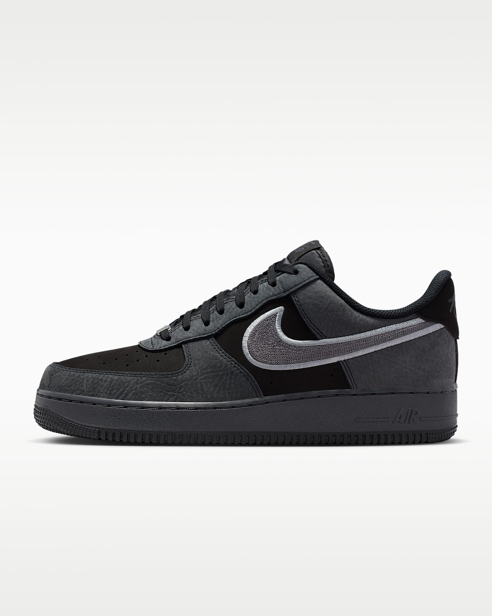 Nike Air Force 1 '07 LV8 男子空军一号运动鞋 - 黑/烟灰/暗烟灰