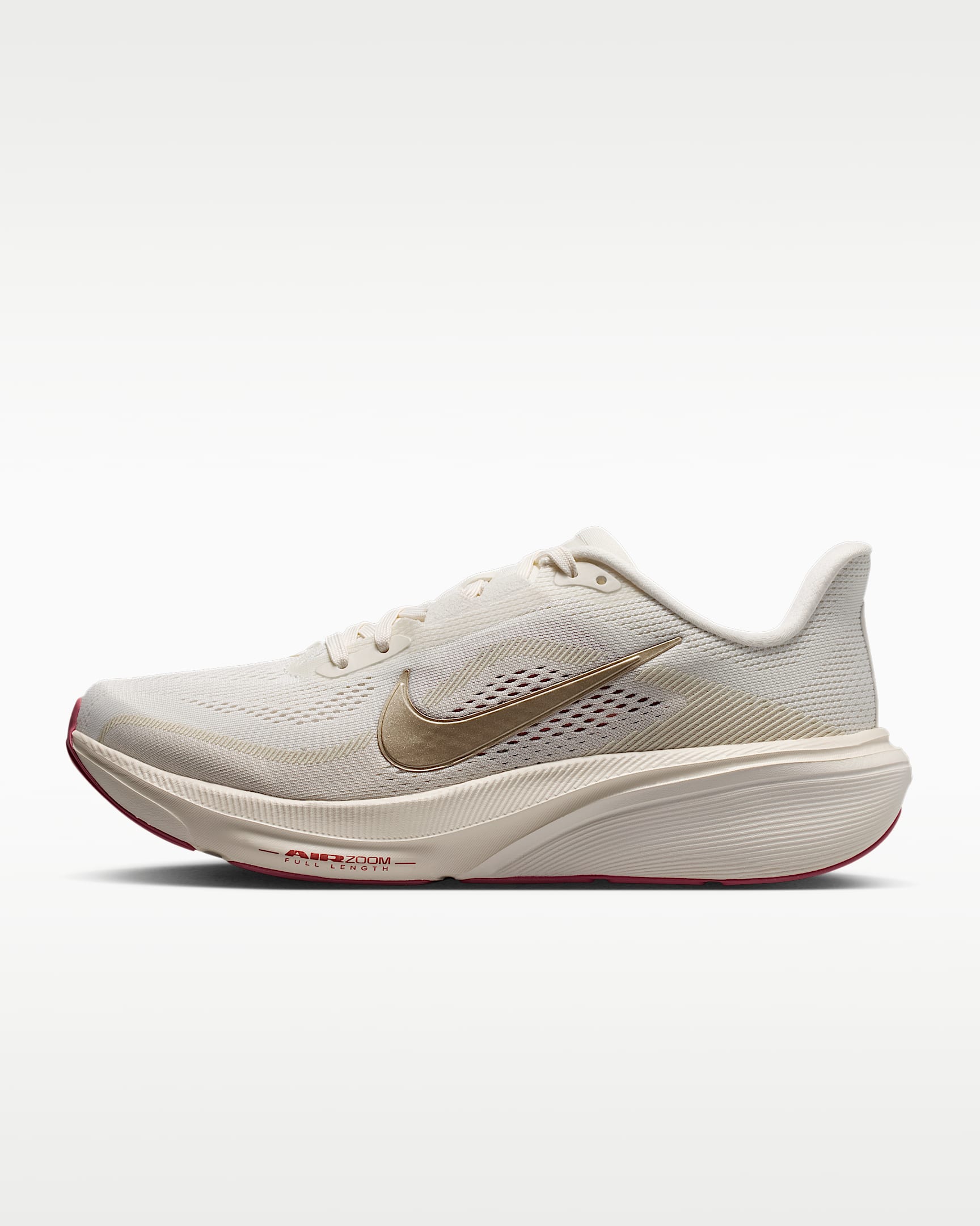 Nike Pegasus 42 耐克飞马女子公路跑步鞋 - 幻影灰白/粉白/帆白/金属黄谷