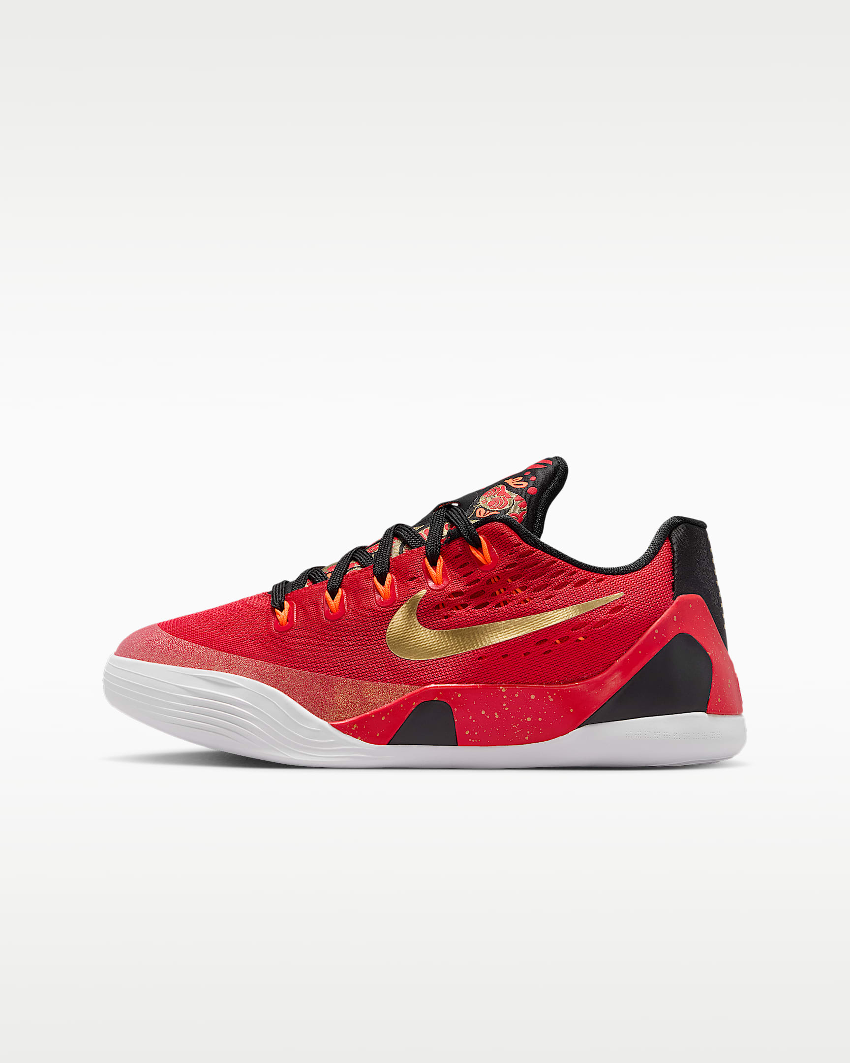 Kobe IX Low EM 科比大童运动鞋 - 大学红/黑/金属色