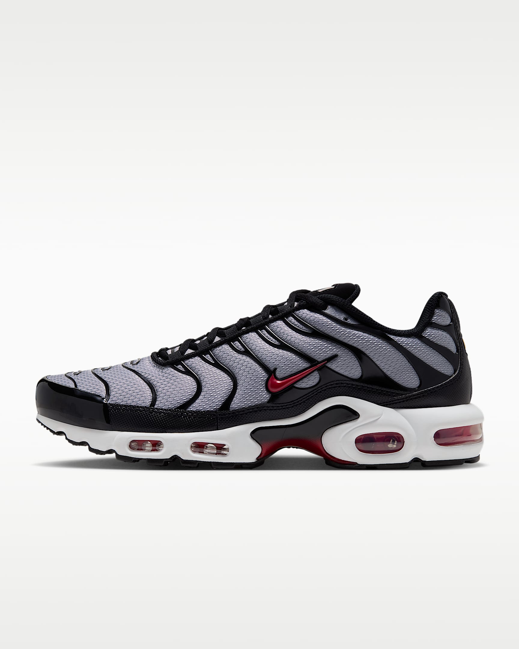 Nike Air Max Plus 男子运动鞋 - 狼灰/黑/白色/深红