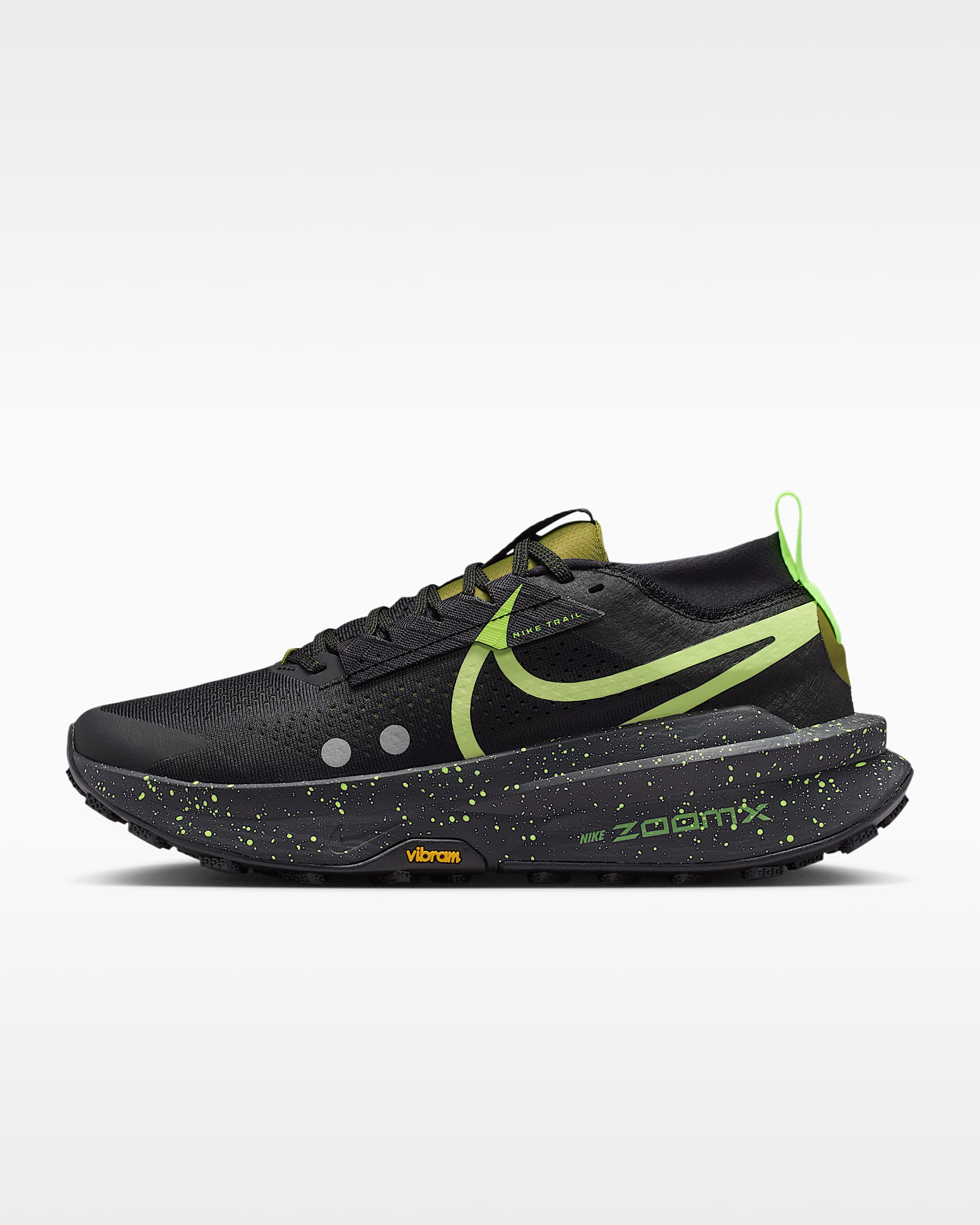 Nike Zegama Trail 2 男子越野跑步鞋 - 黑/图腾黑紫/高射炮橄榄绿/浅柠檬黄