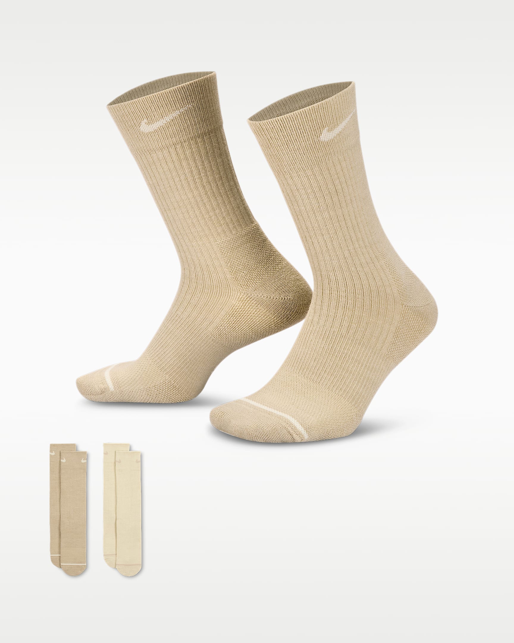 Nike Everyday 舒适速干中筒运动袜(2 双) - 多色