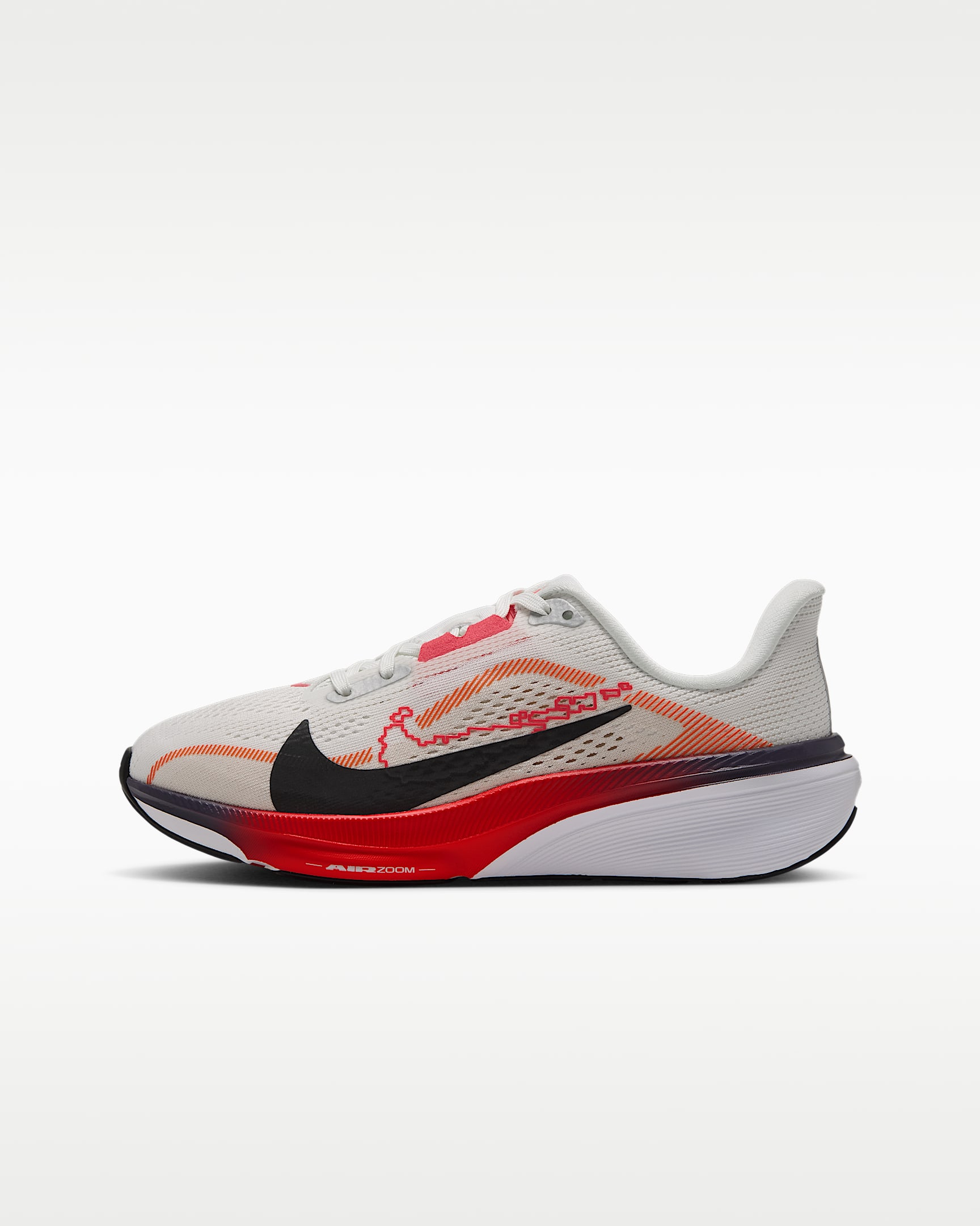 Nike Pegasus 42 耐克小飞马大童公路跑步鞋 - 帆白/白色/浅土褐/黑