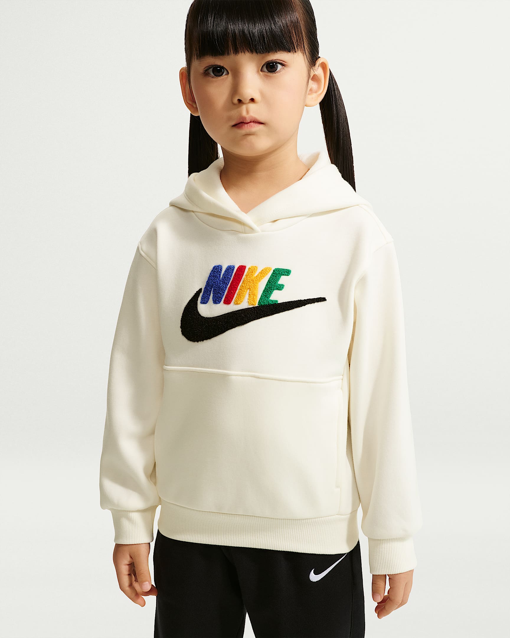 Nike Club 婴童加绒套头连帽衫 - 帆白