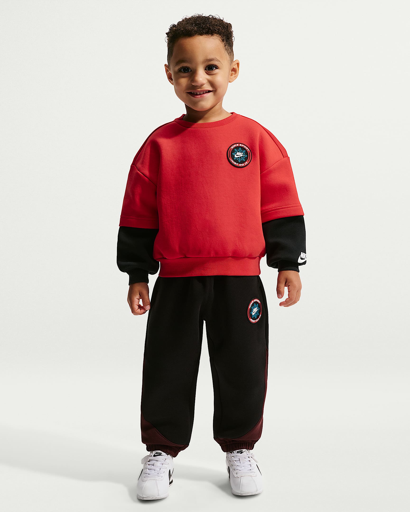 Nike Sportswear Snow Motion 婴童针织长裤 - 黑