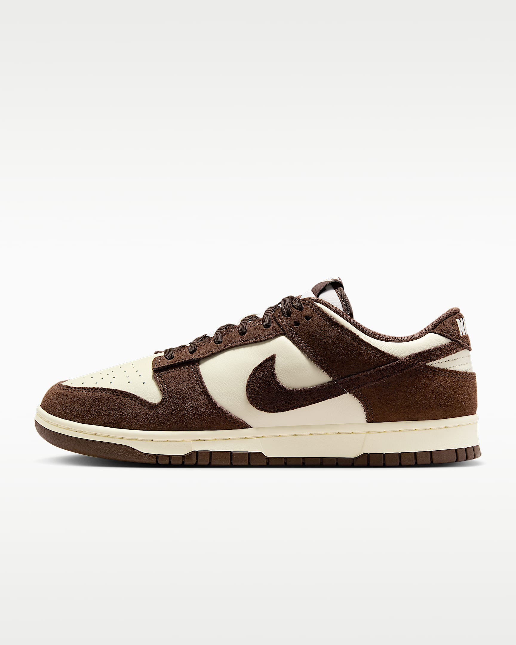 Nike Dunk Low Retro SE Leather/Suede 男子运动鞋板鞋 - 淡象牙白/淡象牙白/巴洛克棕