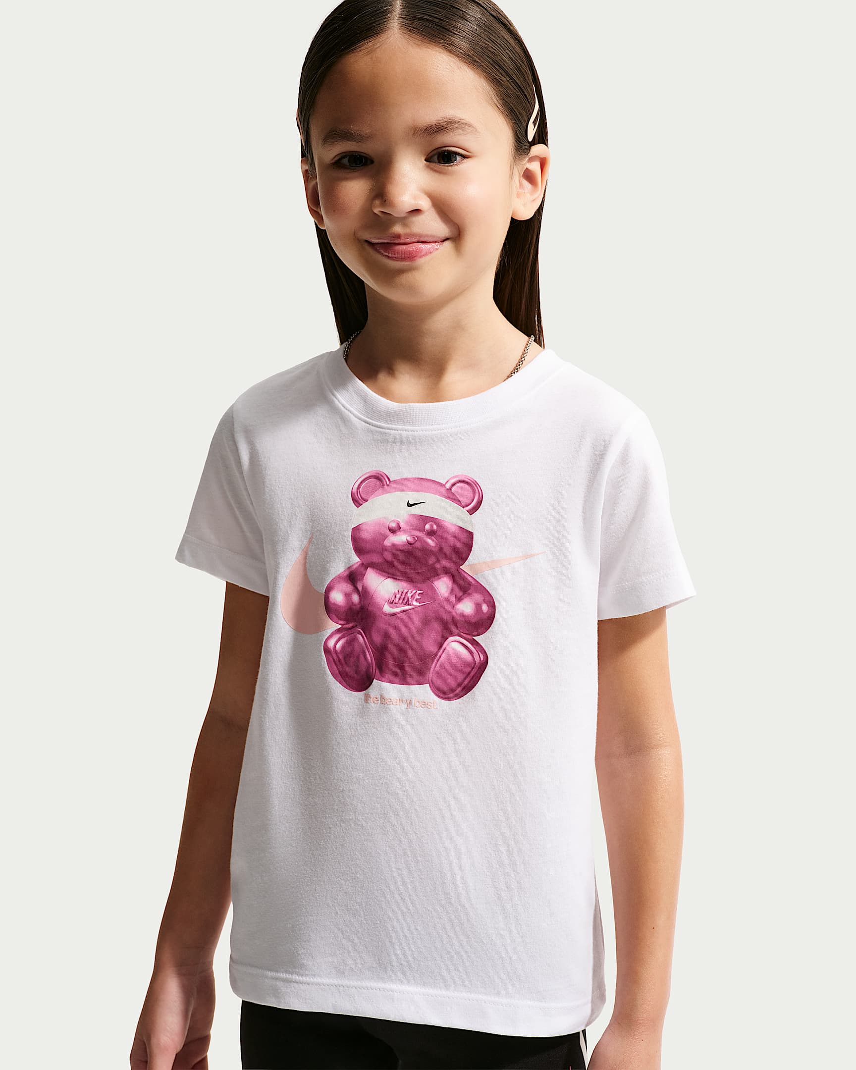 Nike Sportswear 幼童印花T恤 - 白色