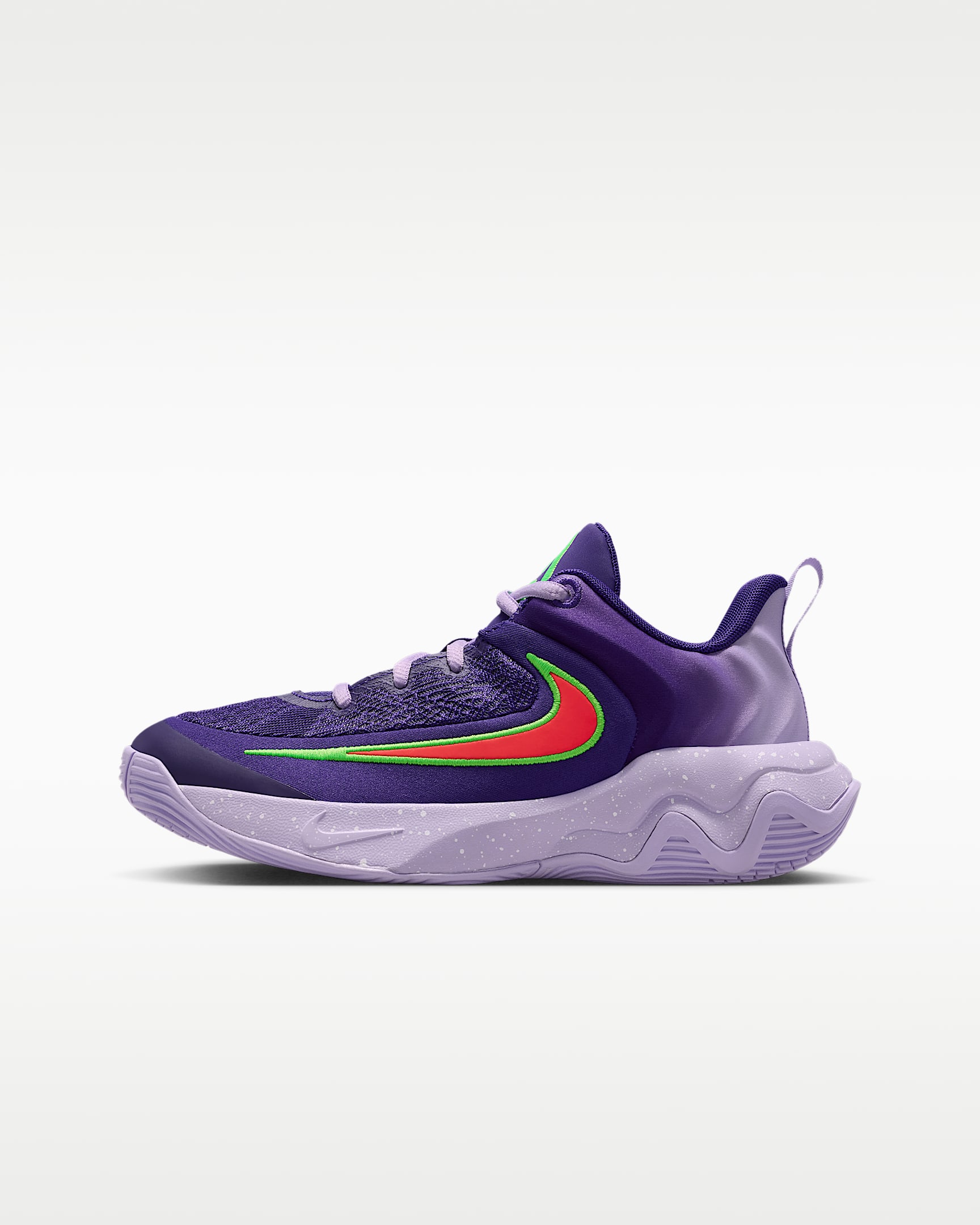 Giannis Immortality 4 耐克字母哥大童篮球鞋 - 庭紫/绣球花紫/白色/亮深红