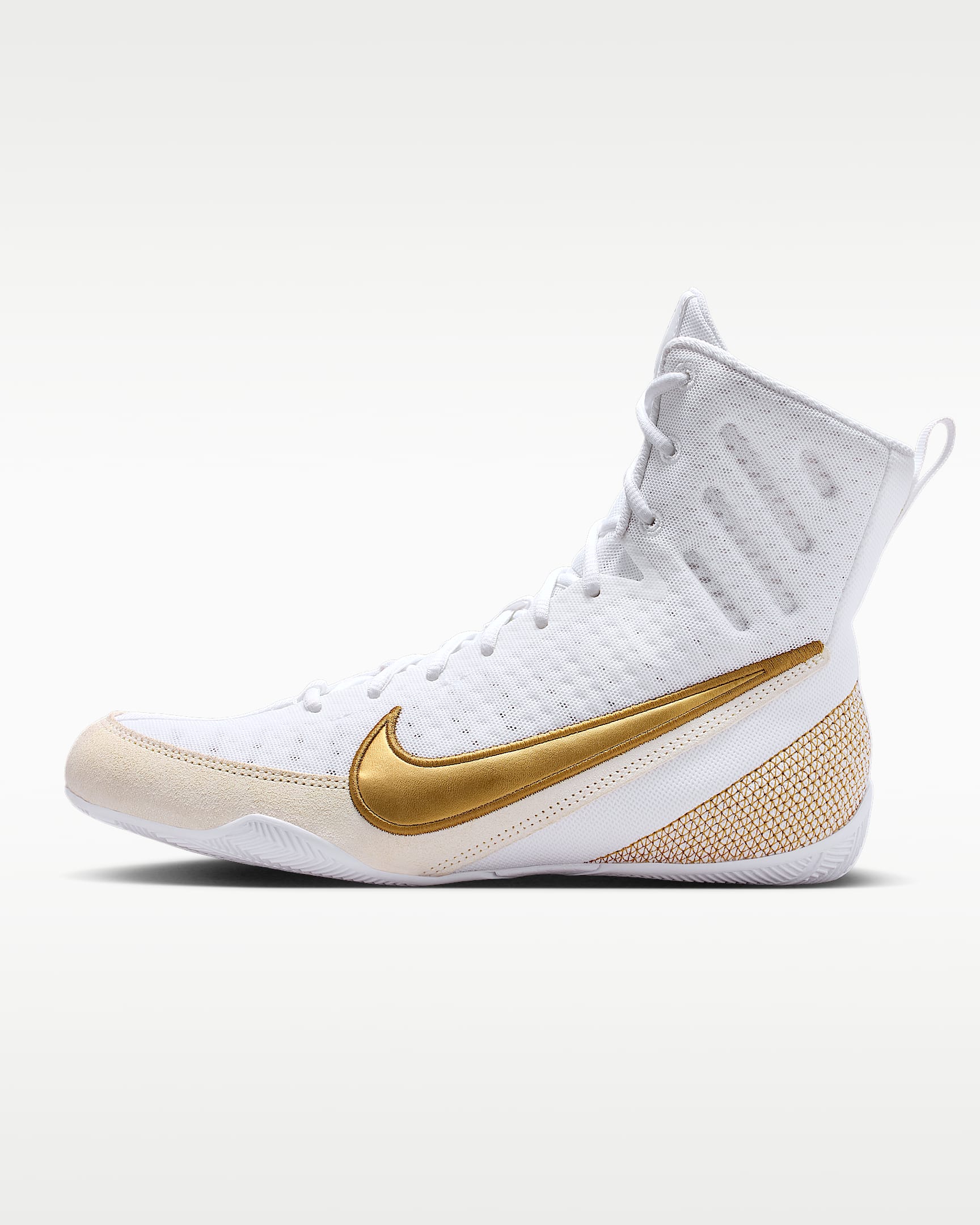 Nike Machomai 3 拳击鞋 - 白色/金属色