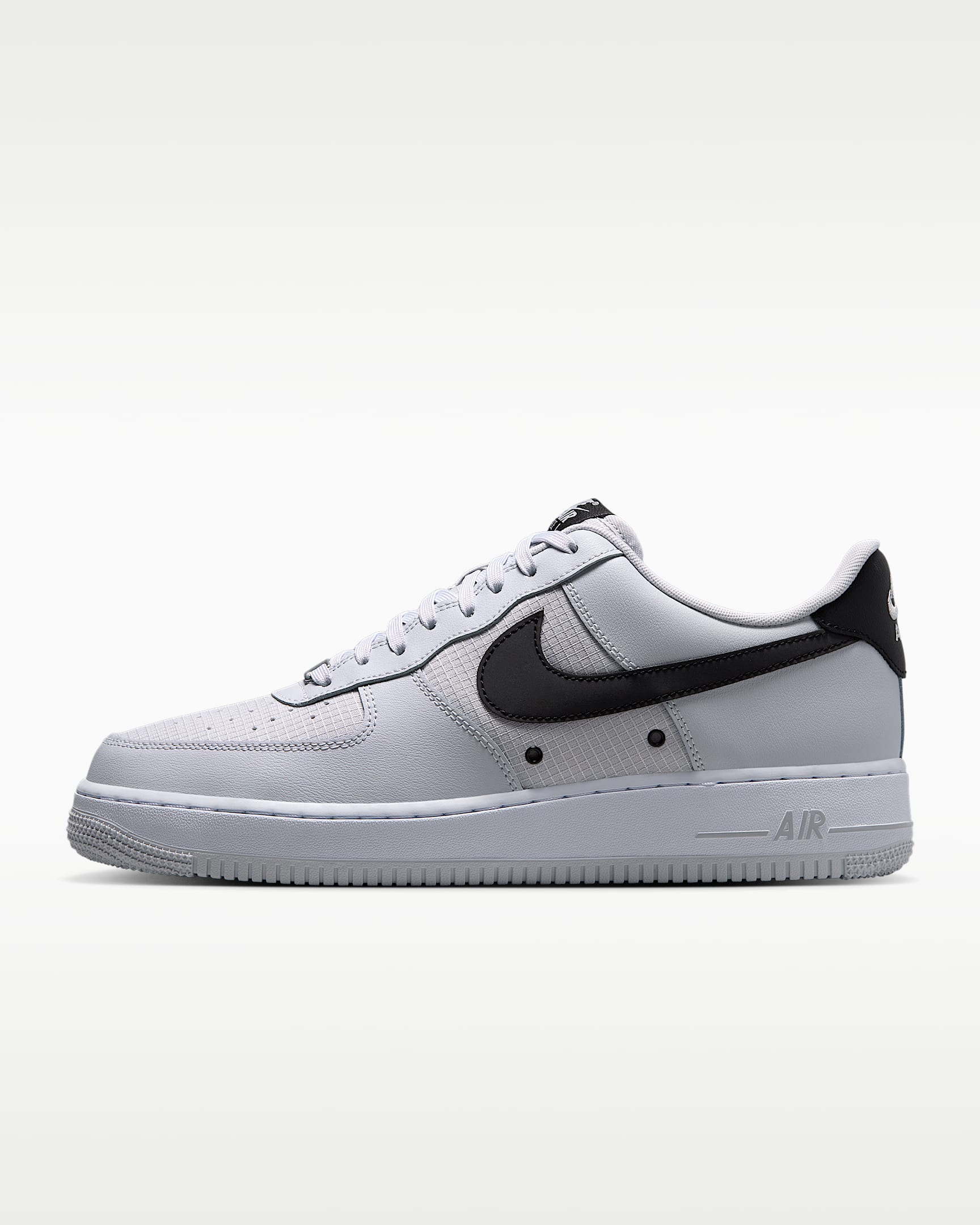 Nike Air Force 1 '07 LV8 男子空军一号运动鞋 - 喷泉灰/白色/黑