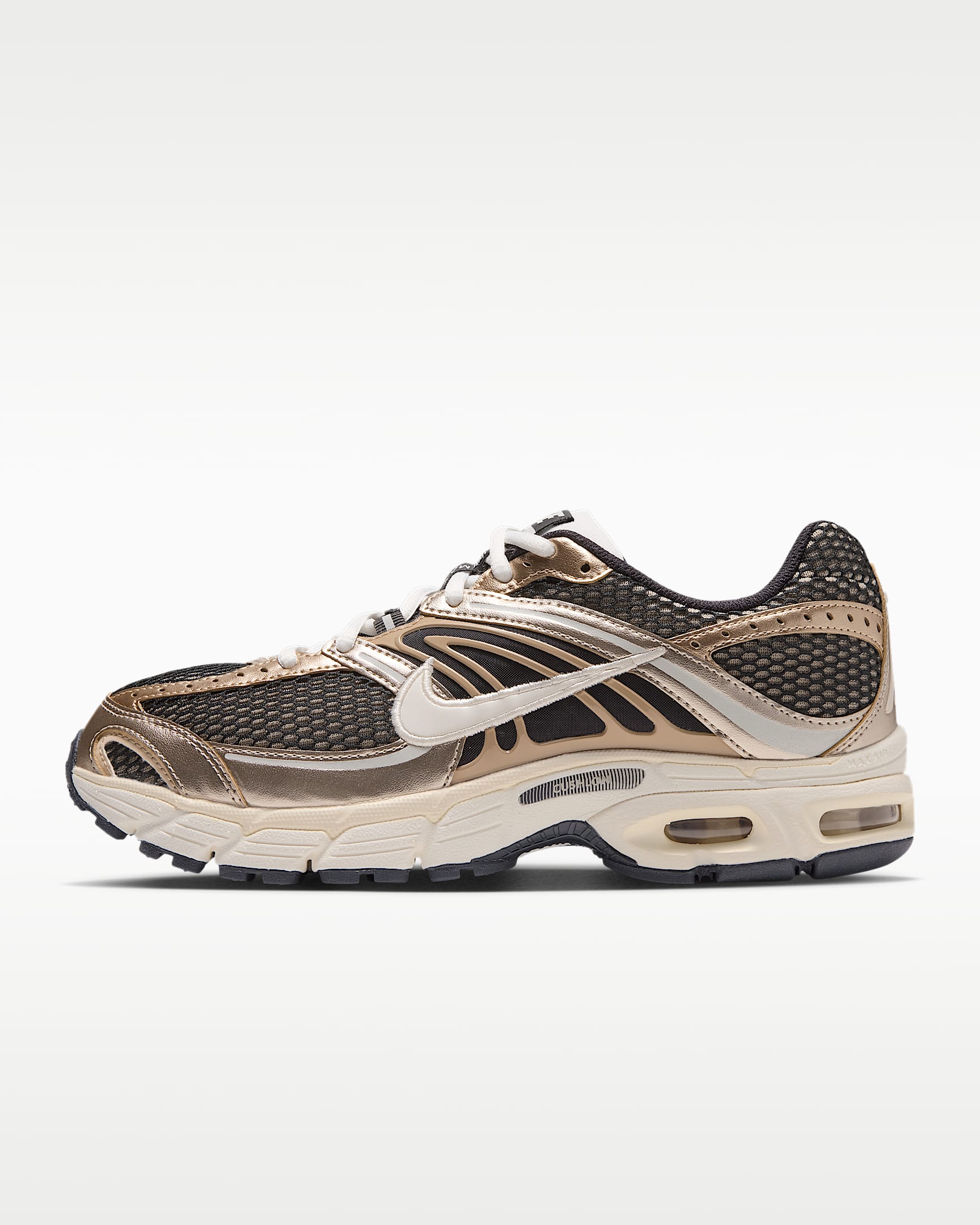 Nike Air Max Moto 2K 女子反光装饰运动鞋 - 沙堆白/灰黑/淡象牙白/帆白