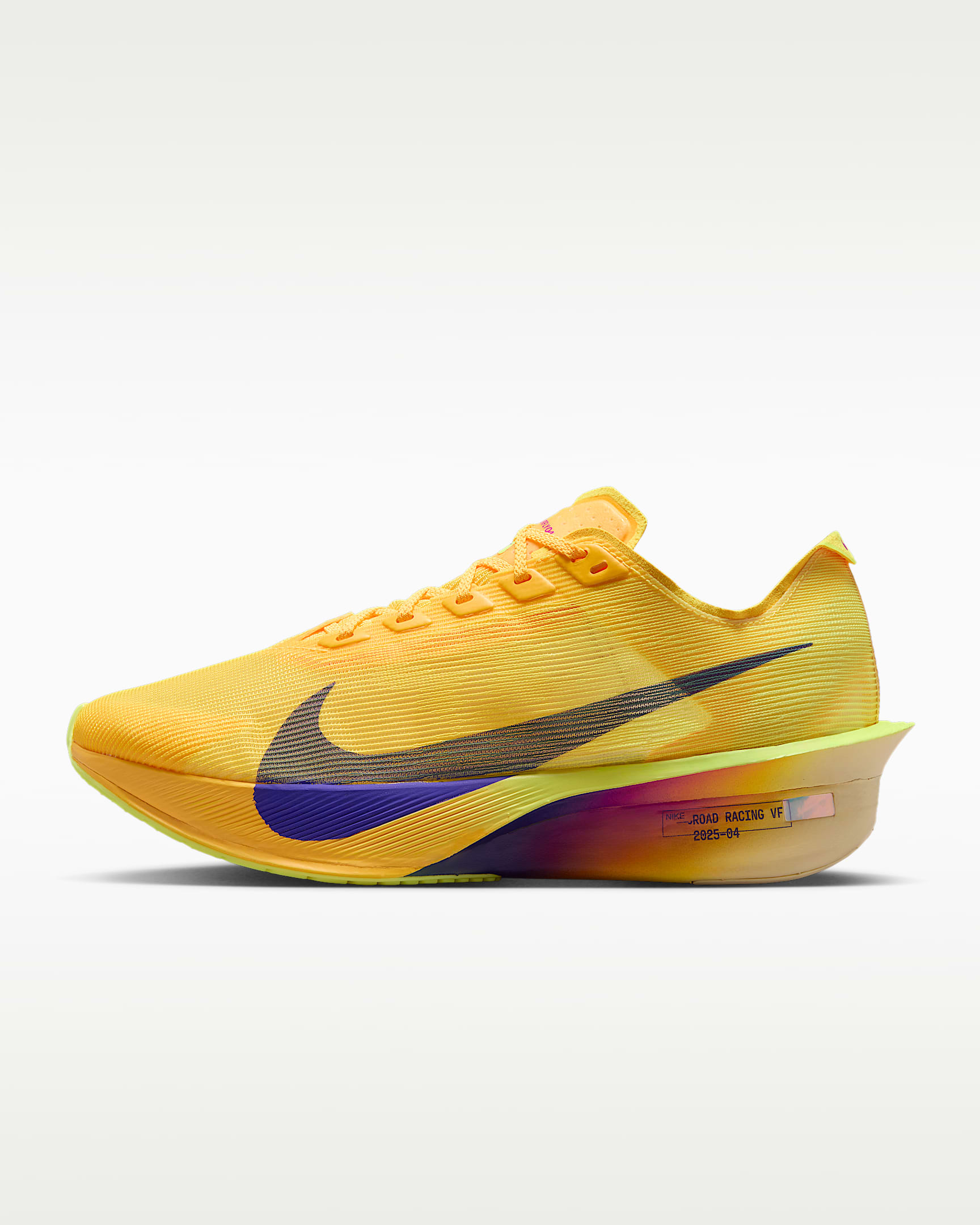 Nike Vaporfly 4 女子公路竞速跑步鞋 - 脉冲柠檬黄绿/激光橙/荧光冰黄/耀眼靛紫