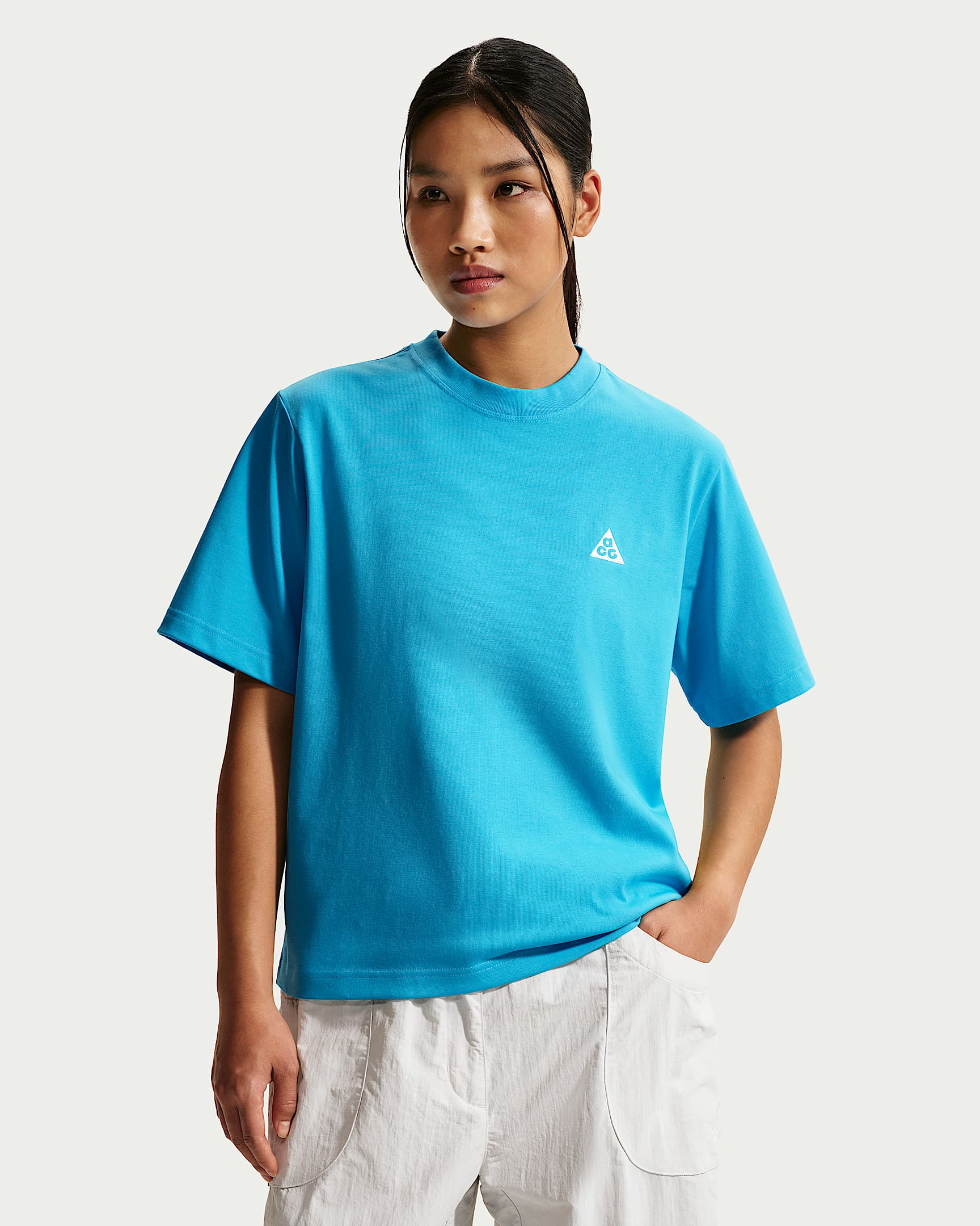 Nike ACG 女子短袖T恤 - 波罗的海蓝