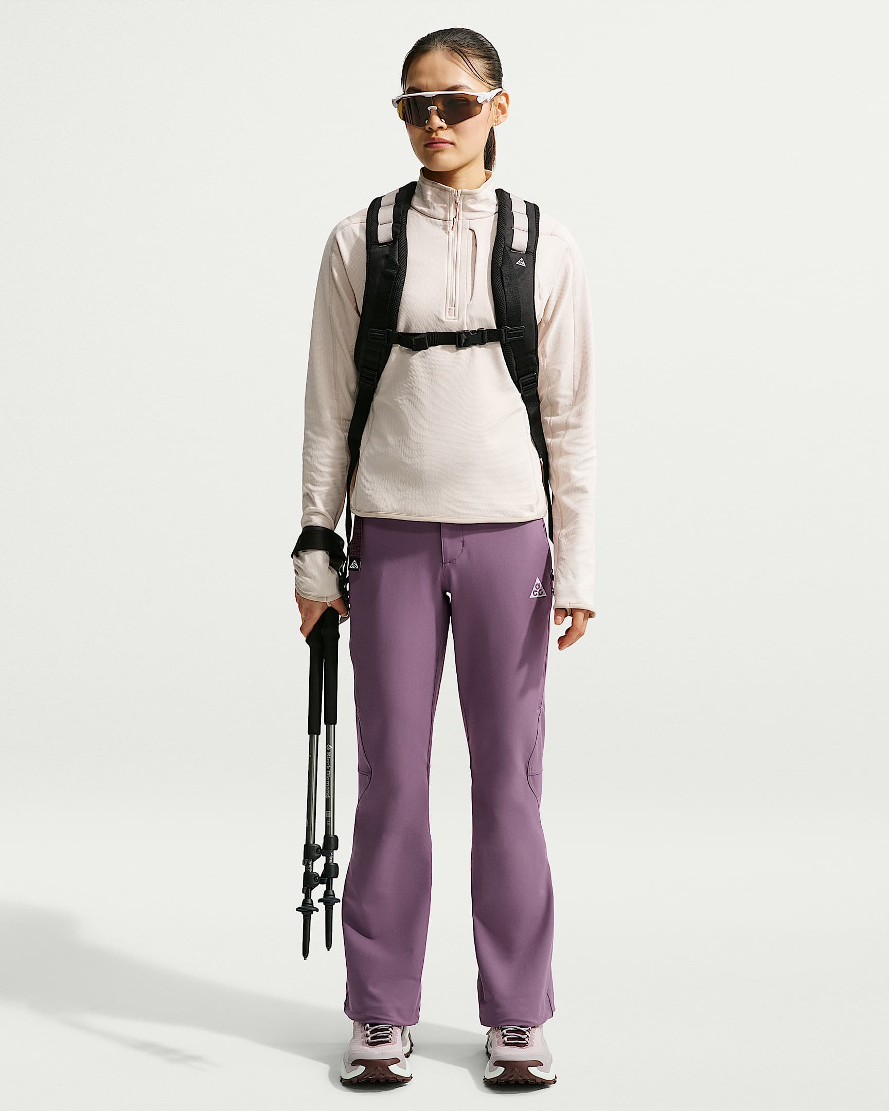ACG Cloud Trekker 女子拒水徒步长裤 - 尘紫/黑/山峰白