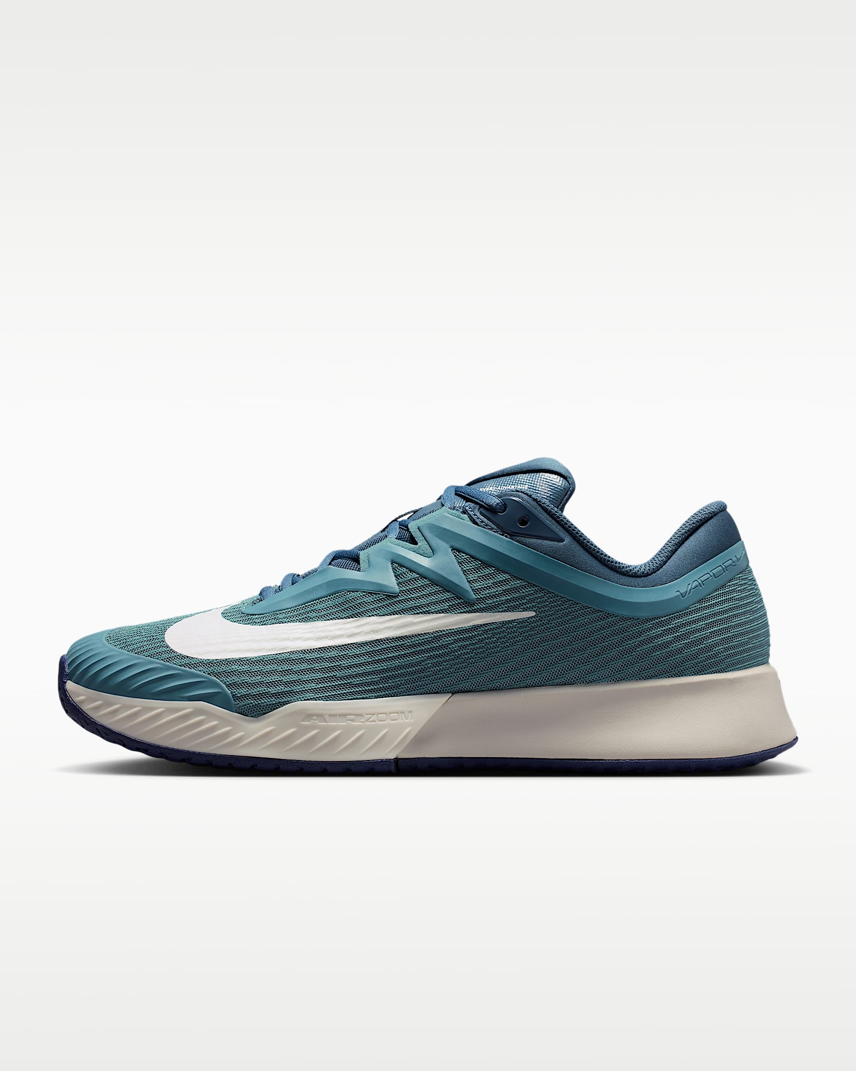 Nike Vapor Pro 3 男子硬地球场网球鞋 - 烟灰蓝/浅骨色/新石板蓝/白色