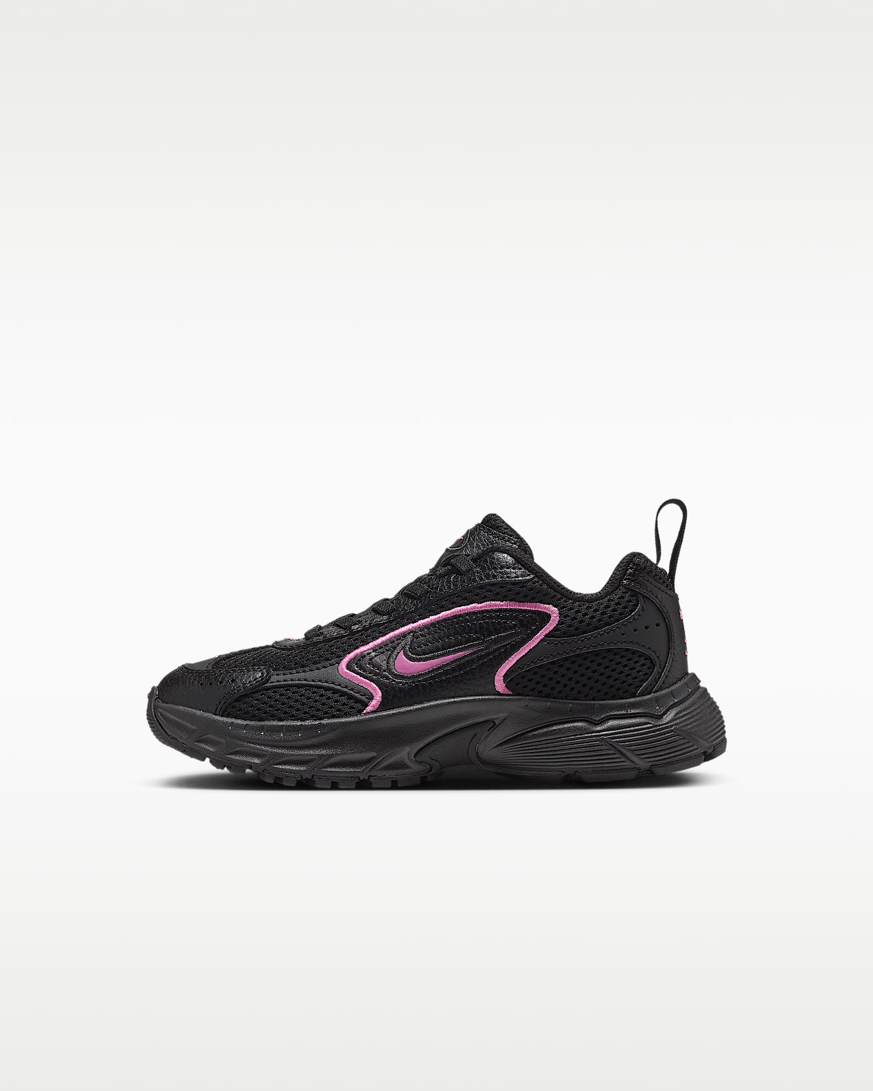 Nike Stratos Shift 2000 幼童运动鞋 - 黑/暗烟灰/俏皮粉