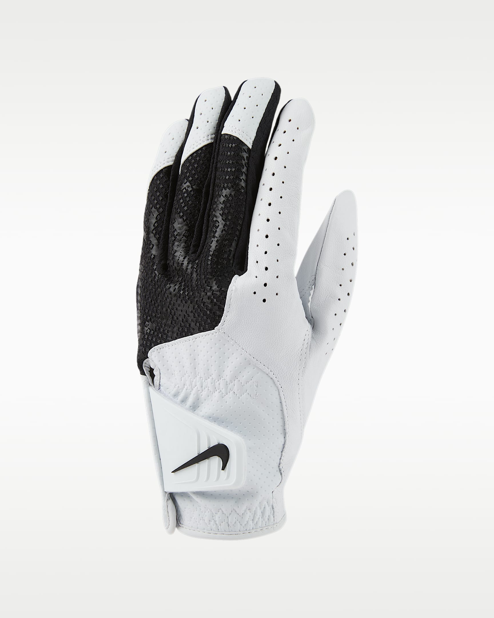 Nike Tech Extreme 8 速干高尔夫手套（左手） - 白色/黑/白色/黑