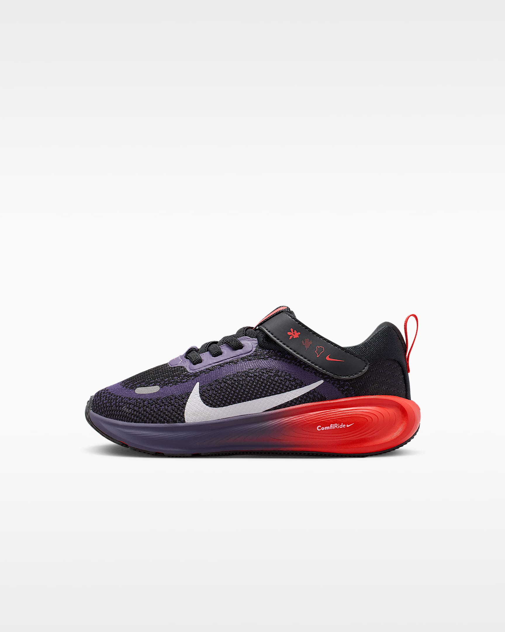 Nike Stellar Ride 耐克遨游号幼童运动鞋 - 黑/浅深红/浅深红/白色