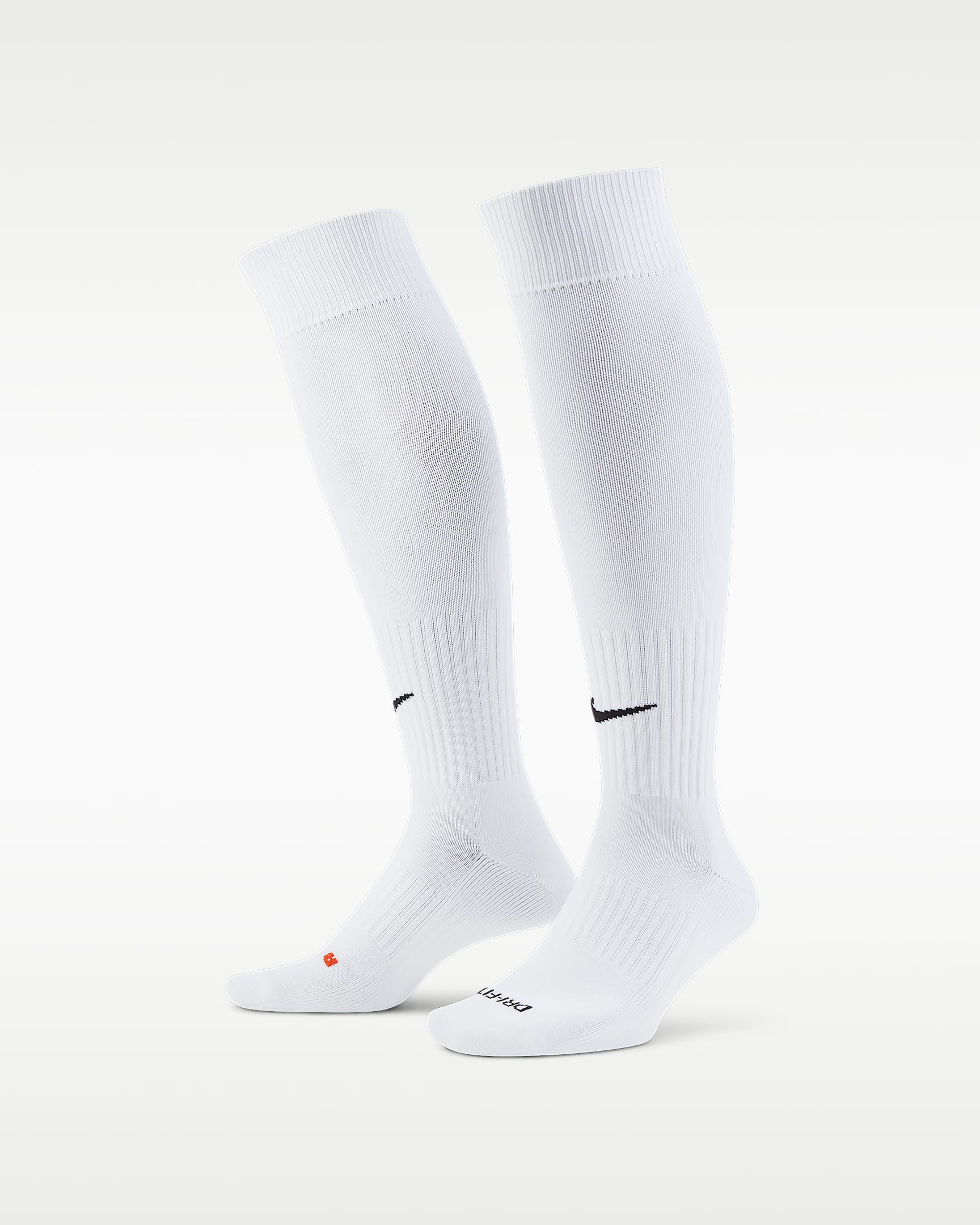 Nike Academy 速干高筒足球袜（1 双） - 白色/黑