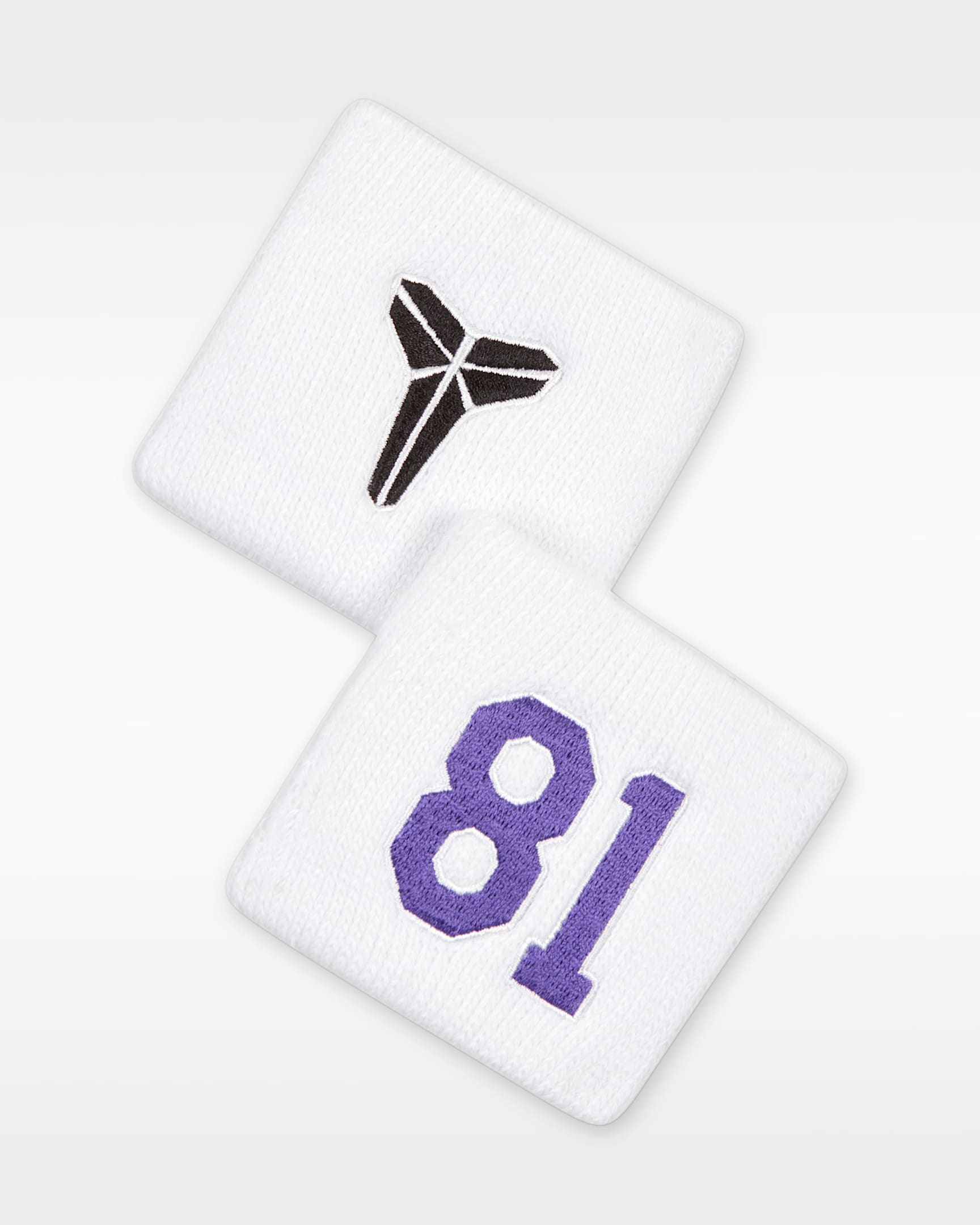 Kobe Bryant Nike Dri-FIT 科比速干护腕(1 对) - 白色/黑/庭紫