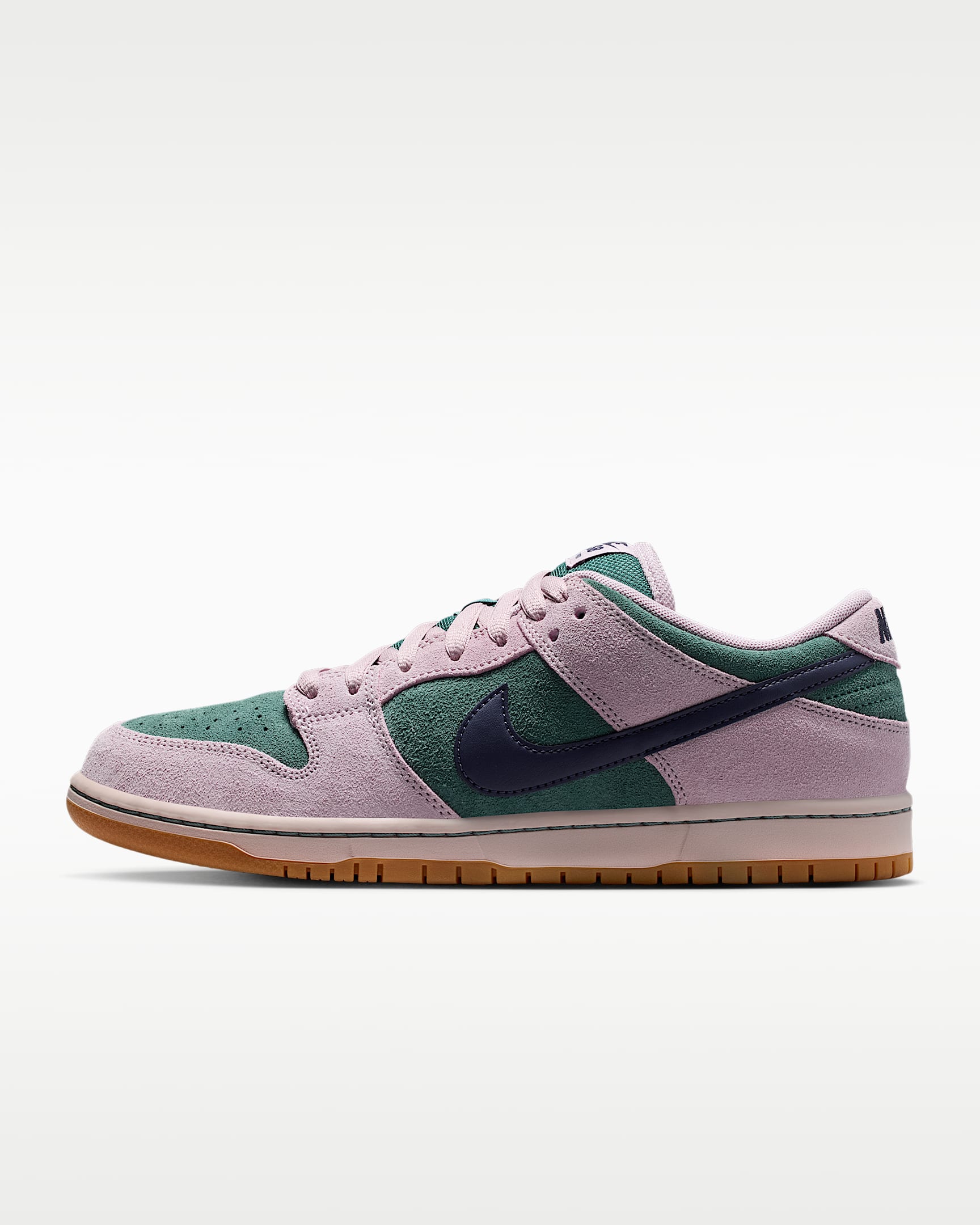 Nike SB Dunk Low Pro 男/女滑板鞋 - 矿物岩板蓝/微粒玫瑰红/砂岩灰粉/乌紫