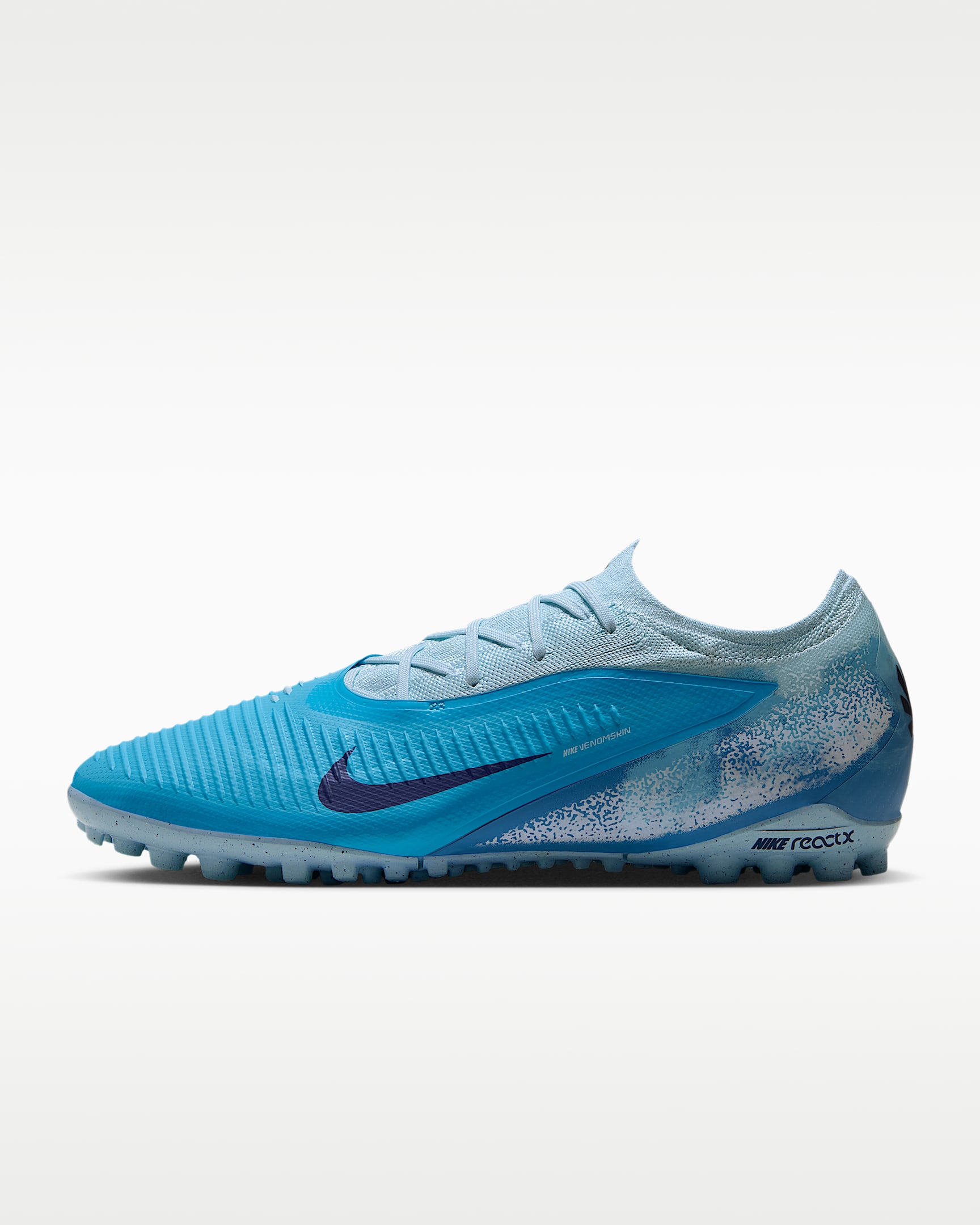 Nike Phantom 6 Low Pro "Erling Haaland" 耐克暗煞系列哈兰德男/女 TF 人造场地低帮足球鞋 - 波罗的海蓝/冰川蓝/日蚀蓝