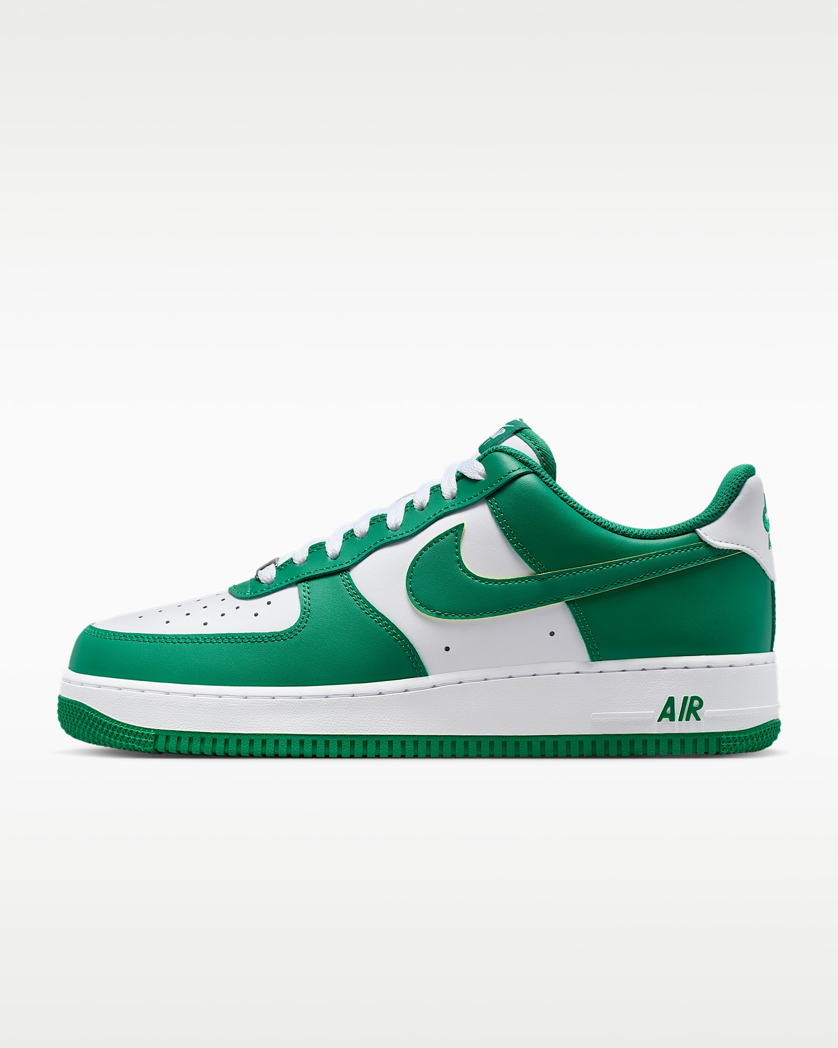 Nike Air Force 1 '07 男子空军一号运动鞋 - 白色/白色/孔雀绿